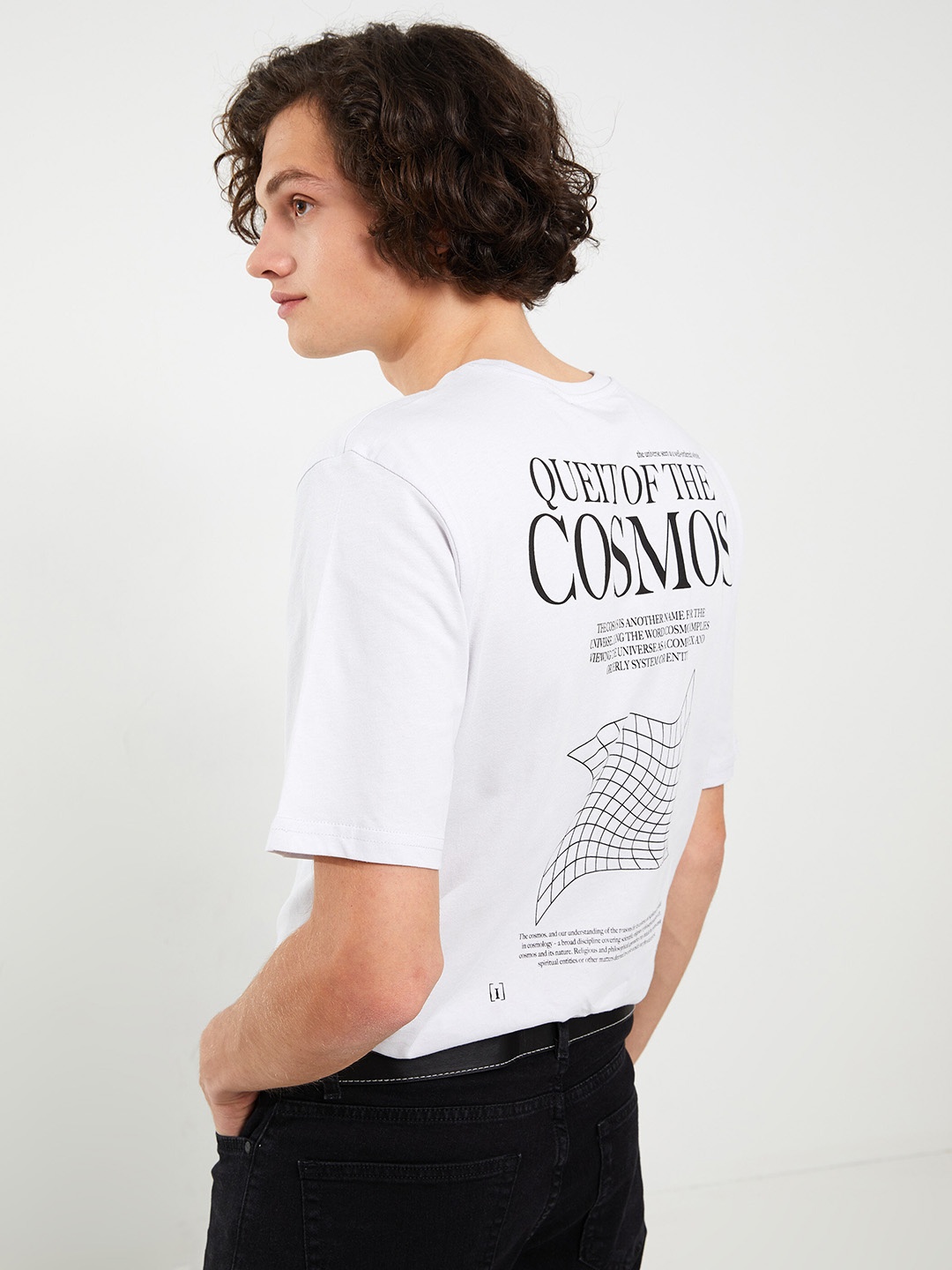 

LC Waikiki Typography Printed Pure Cotton T-shirt, Lavender