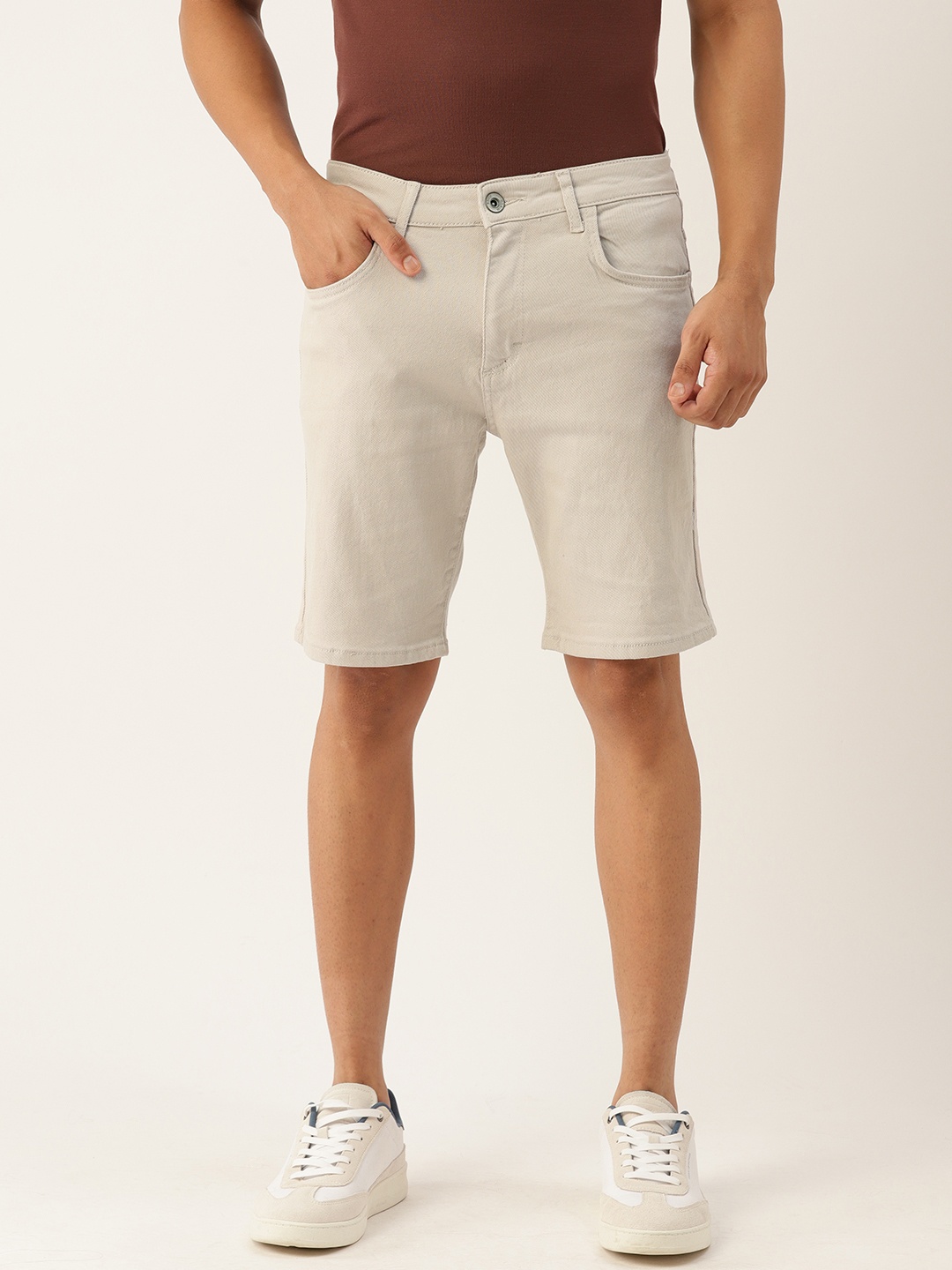 

LC Waikiki Men Slim Fit Shorts, Beige