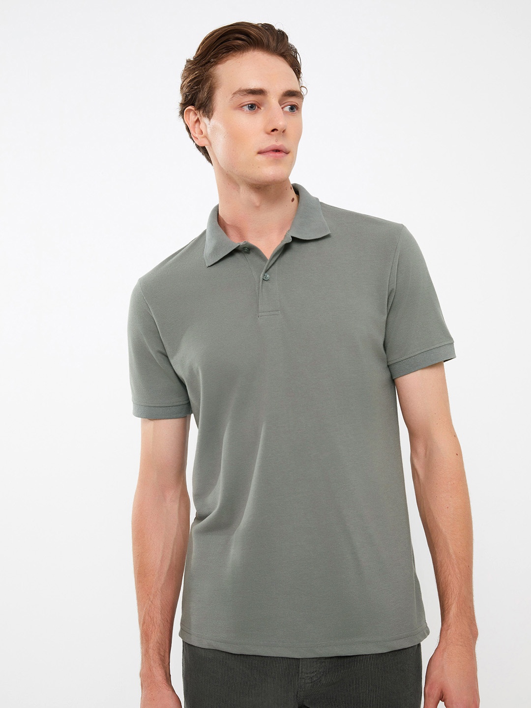 

LC Waikiki Polo Collar T-shirt, Grey