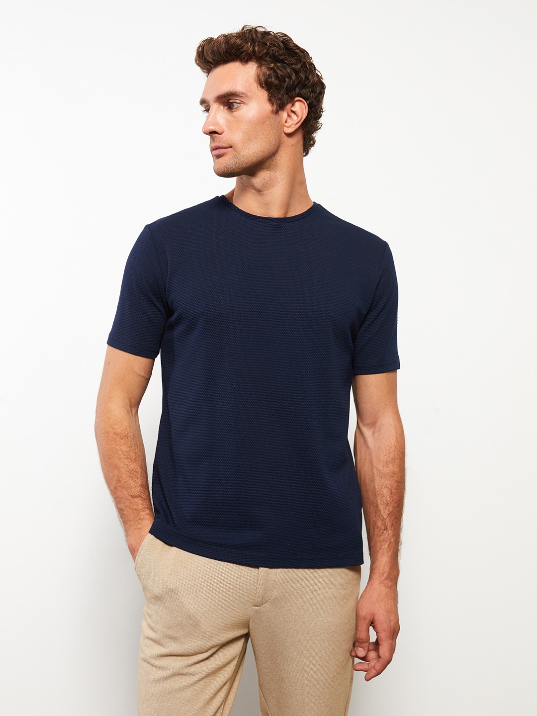 

LC Waikiki Men Slim Fit T-shirt, Navy blue