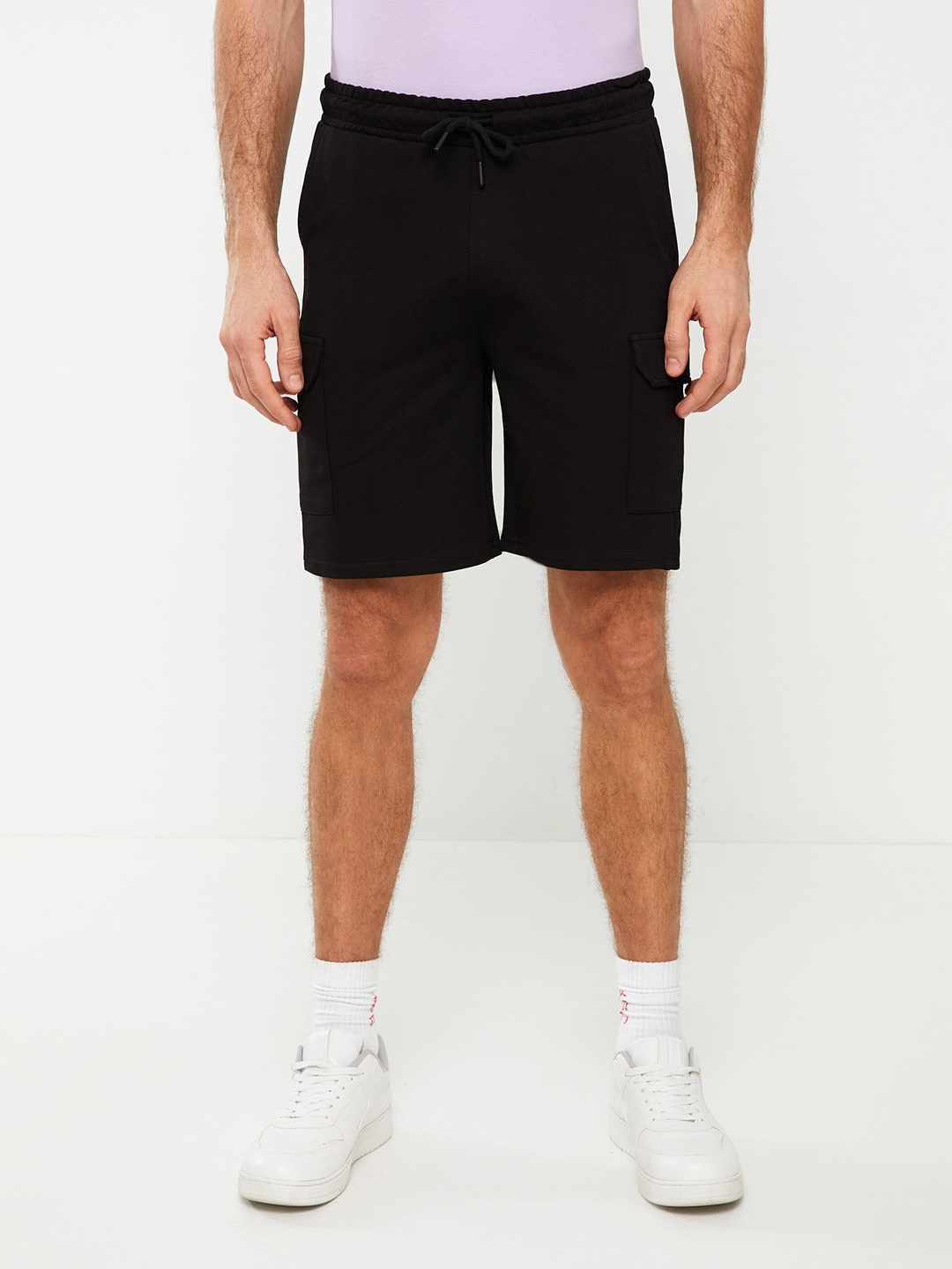 

LC LC Waikiki Men Mid-Rise Regular Shorts, Black