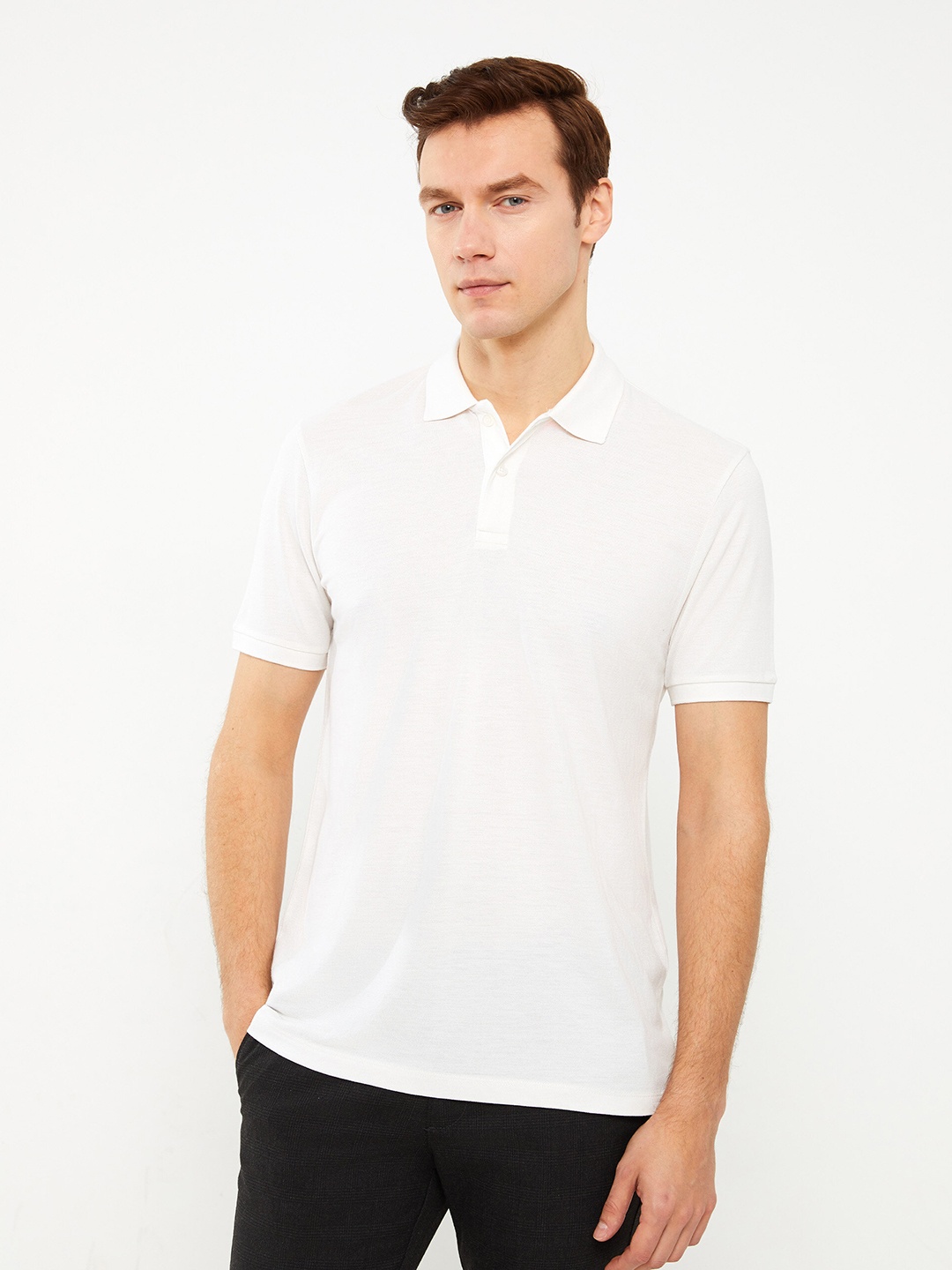

LC Waikiki Polo Collar Slim Fit T-shirt, White