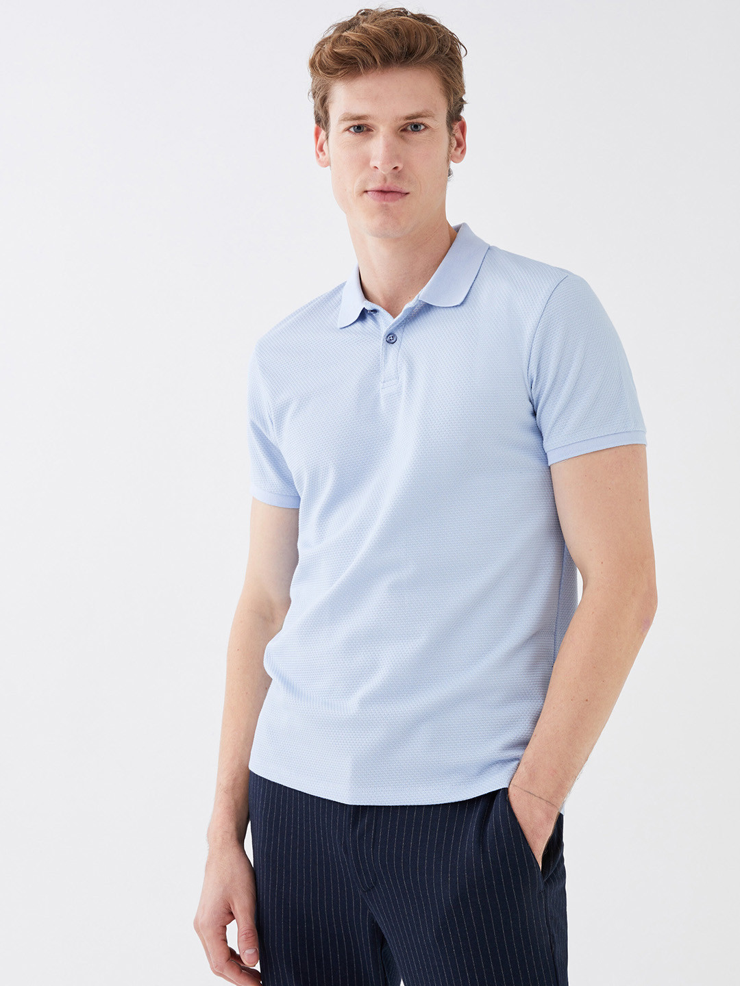 

LC Waikiki Polo Collar Slim Fit T-shirt, Blue