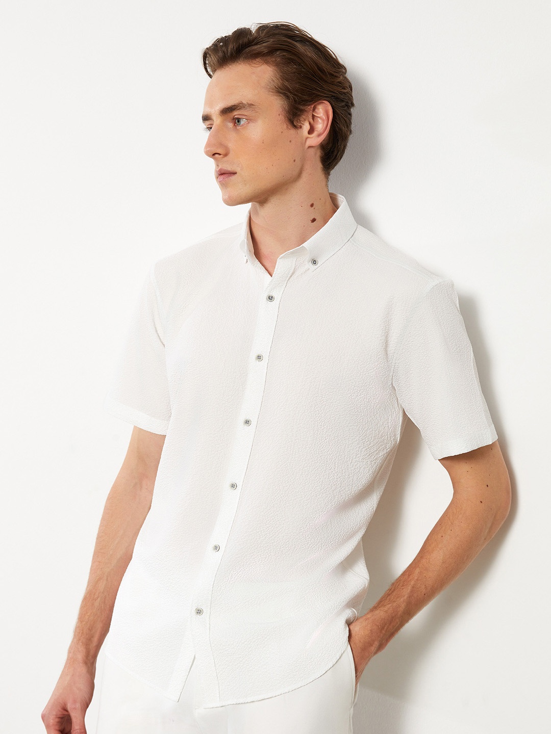 

LC Waikiki Regular Fit Opaque Casual Shirt, White