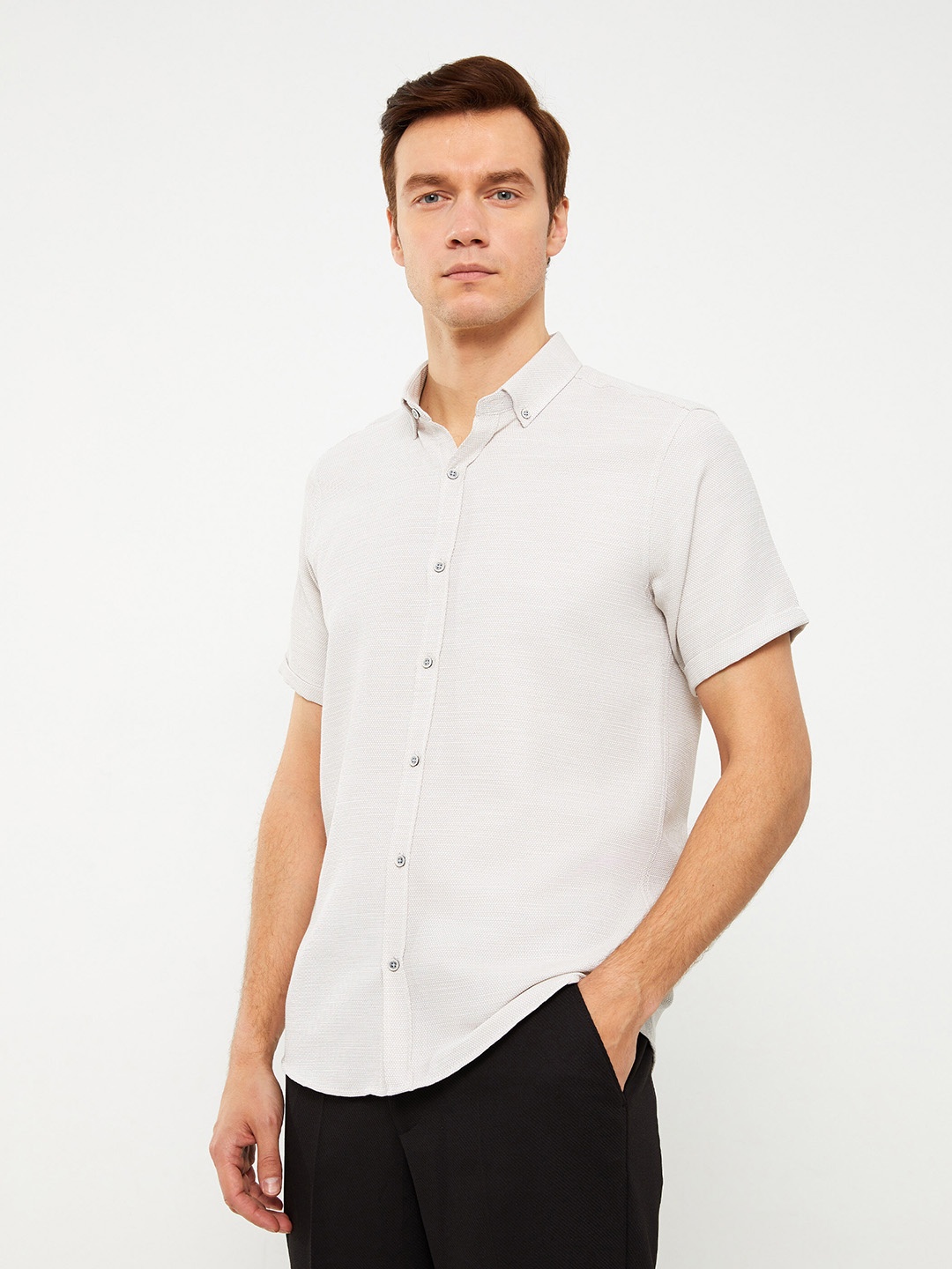 

LC Waikiki Regular Fit Opaque Casual Shirt, Beige