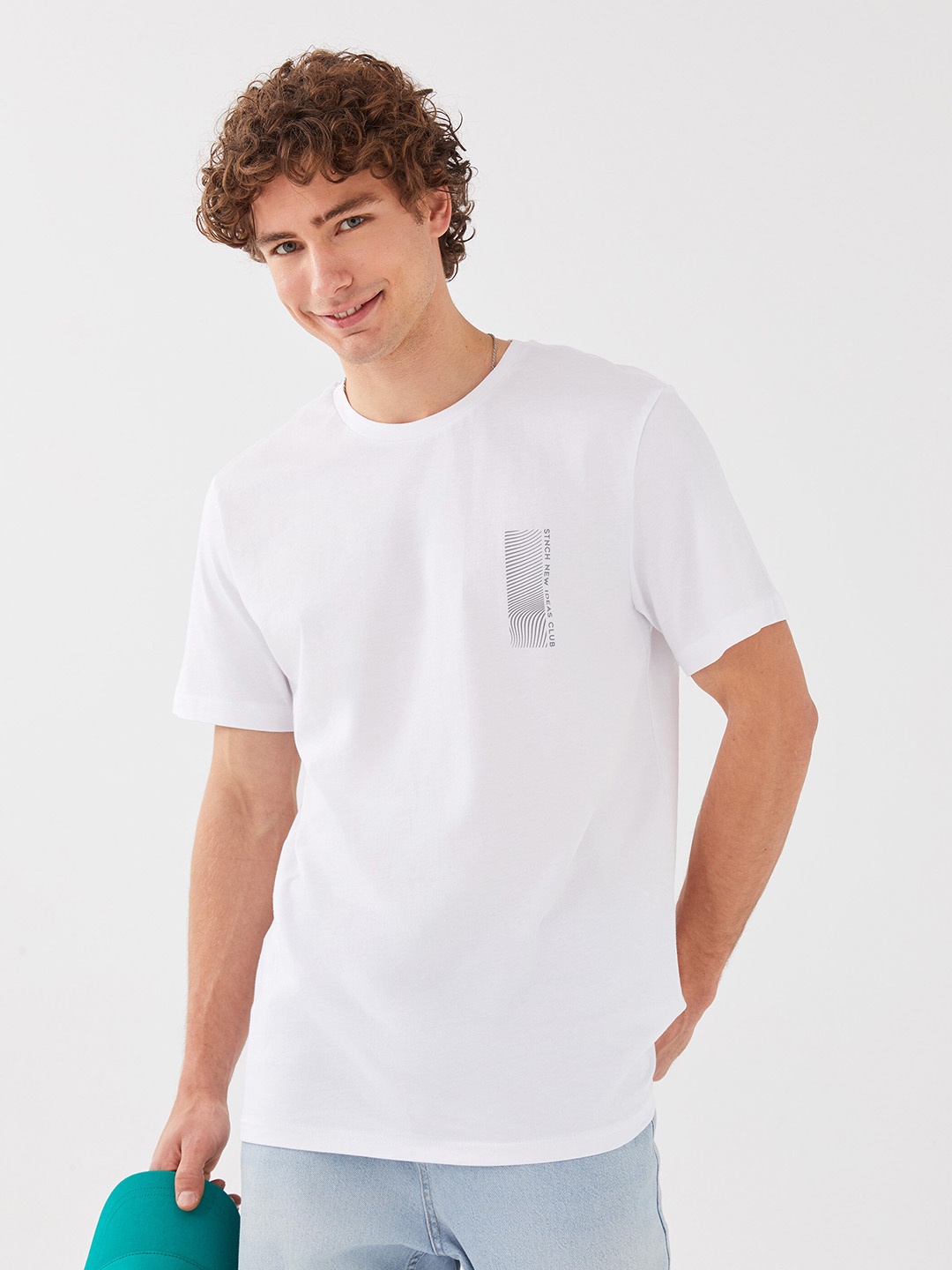 

LC Waikiki Printed Organic Cotton T-shirt, White