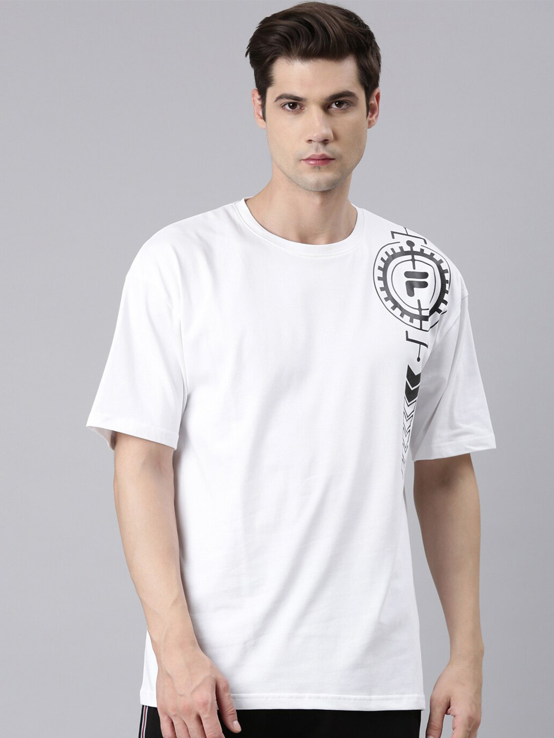 

FILA Graphic Printed Organic Cotton T-shirt, White