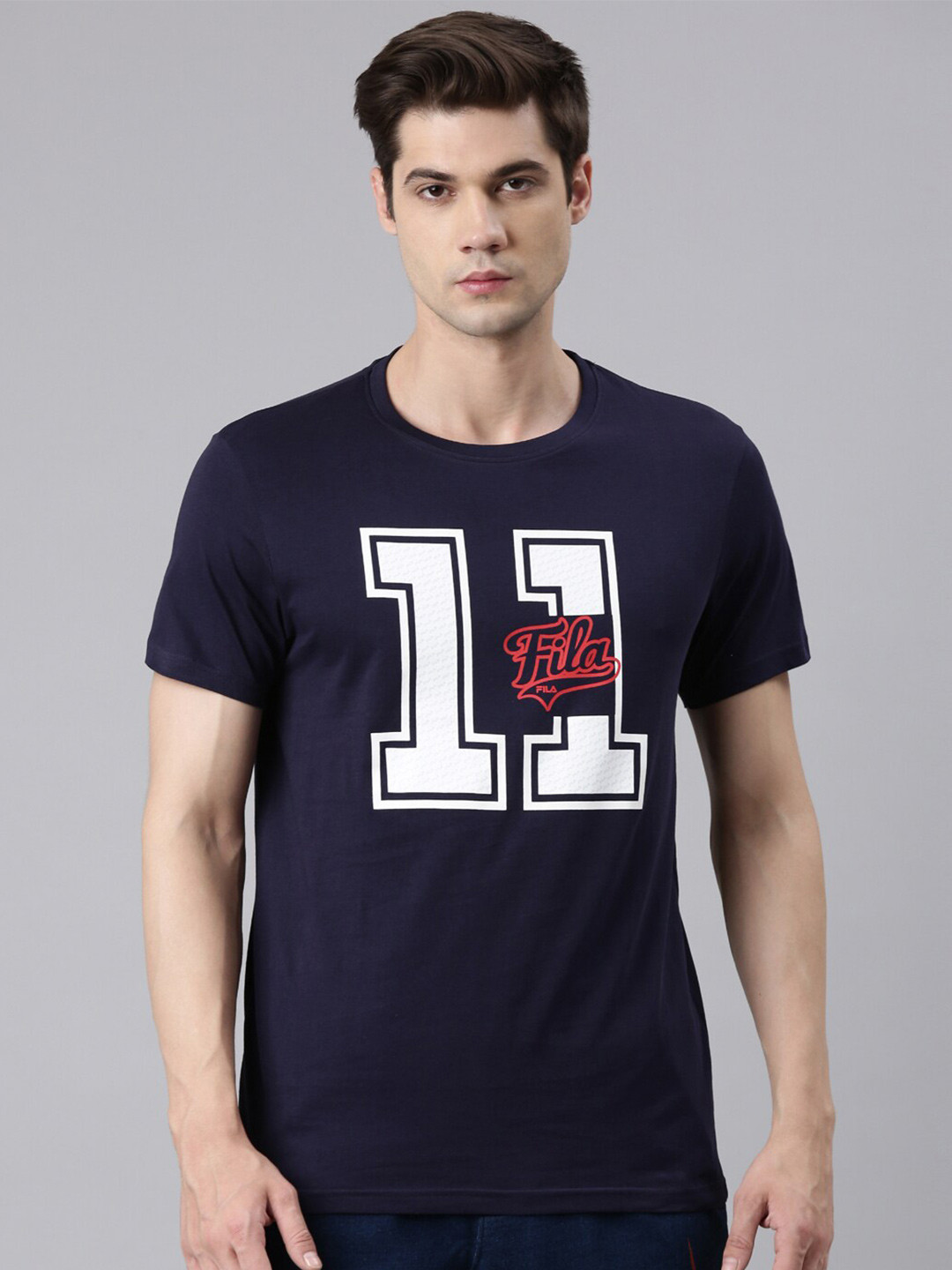 

FILA Varsity Printed Organic Cotton T-shirt, White