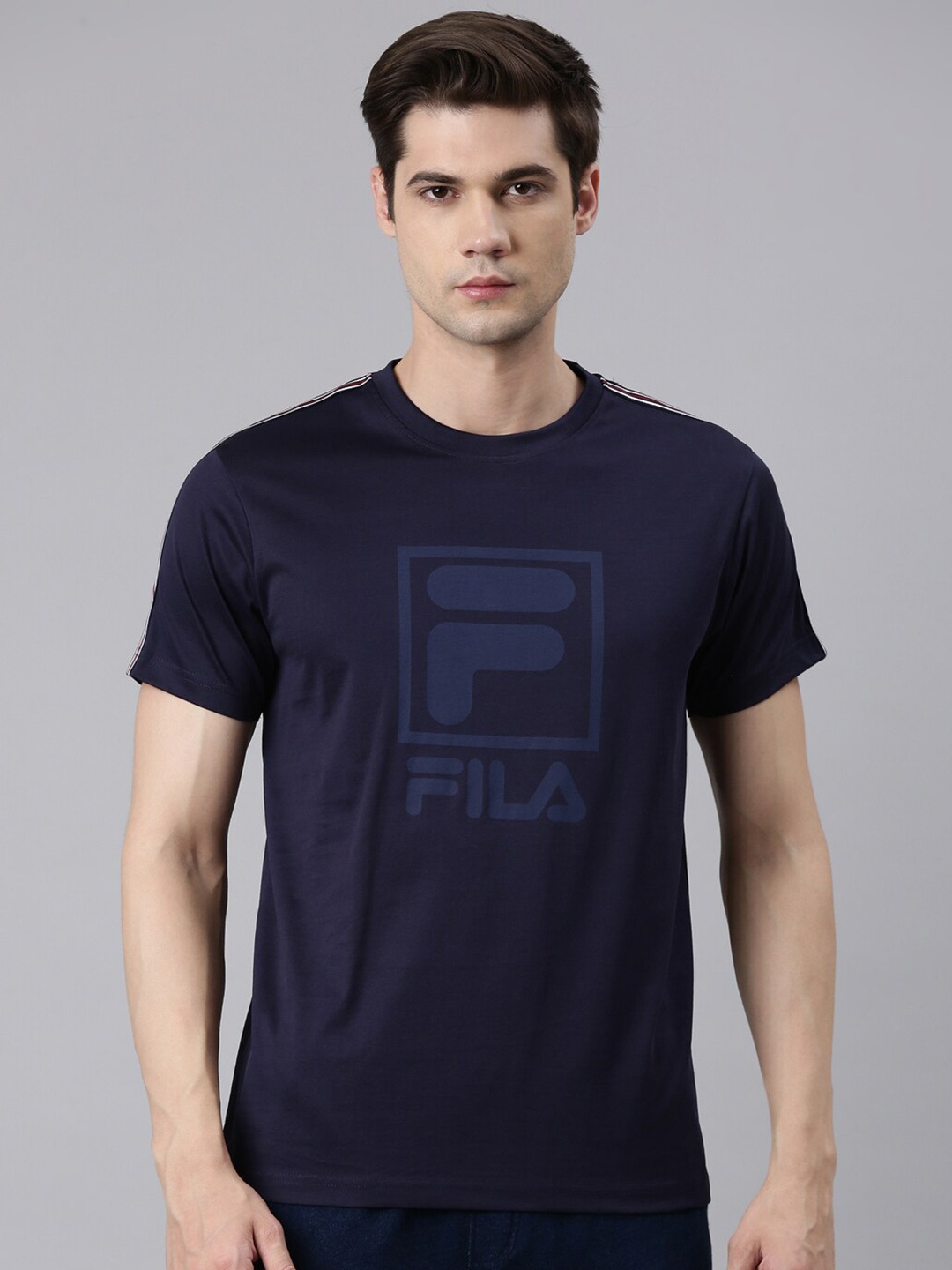 

FILA Graphic Printed Organic Cotton T-shirt, Blue