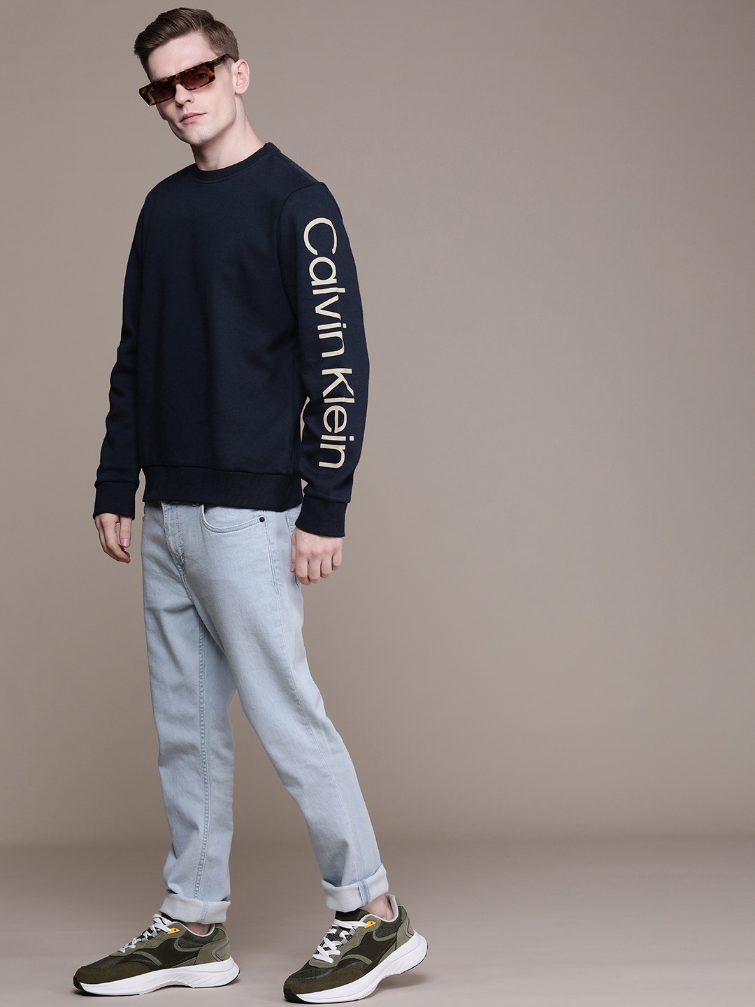 

Calvin Klein Jeans Solid Knitted Sweatshirt, Navy blue
