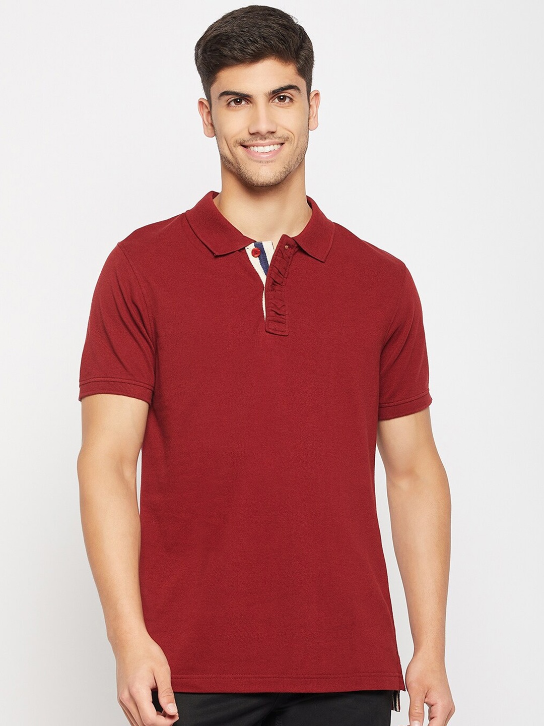 

Club York Polo Collar Short Sleeves T-shirt, Maroon