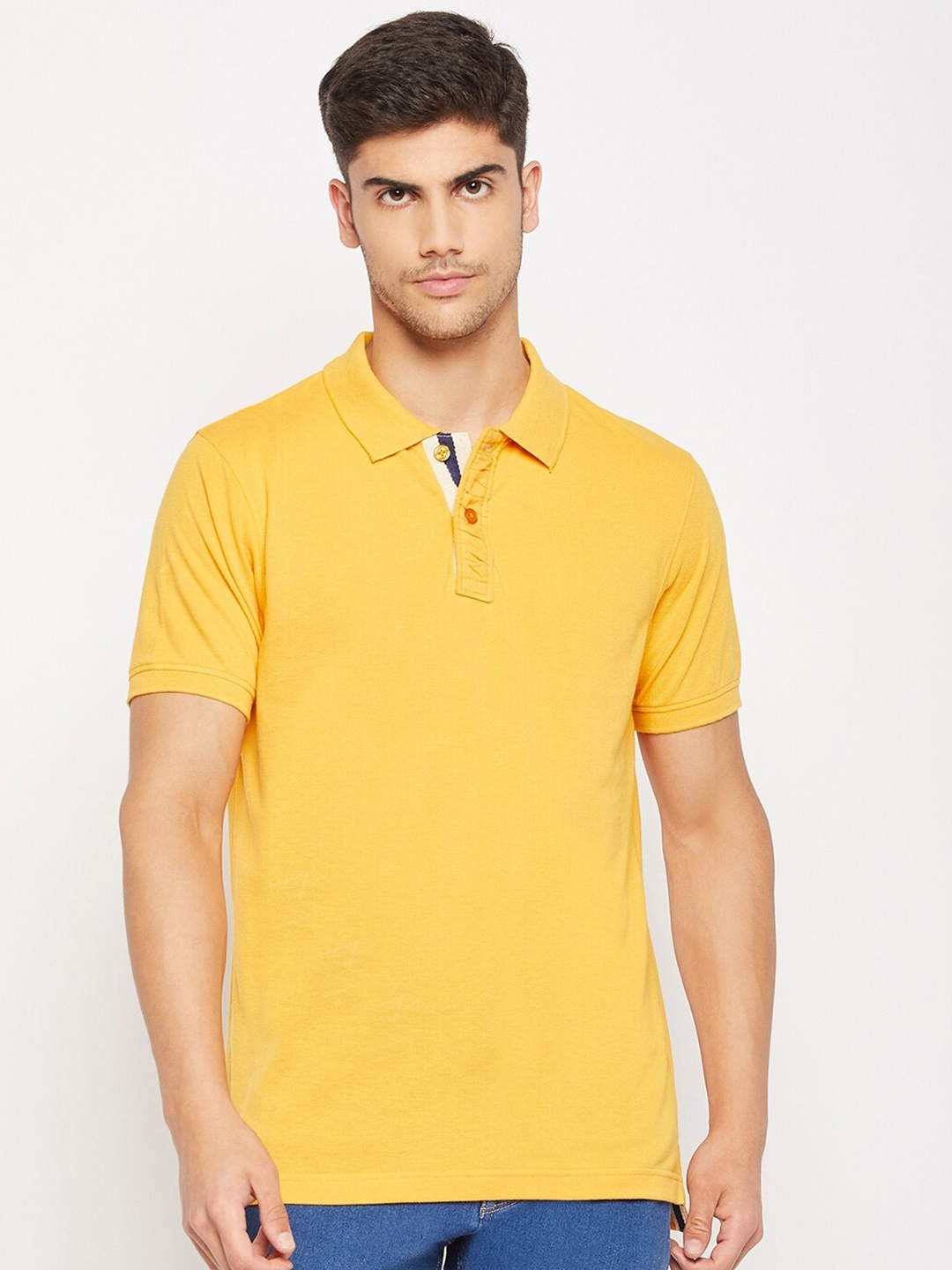 

Club York Polo Collar Short Sleeves T-shirt, Yellow