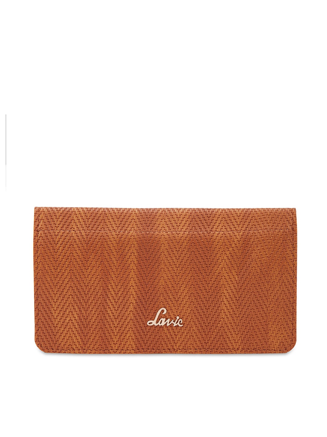 

Lavie Women Textured Synthetic Leather Two Fold Wallet, Brown
