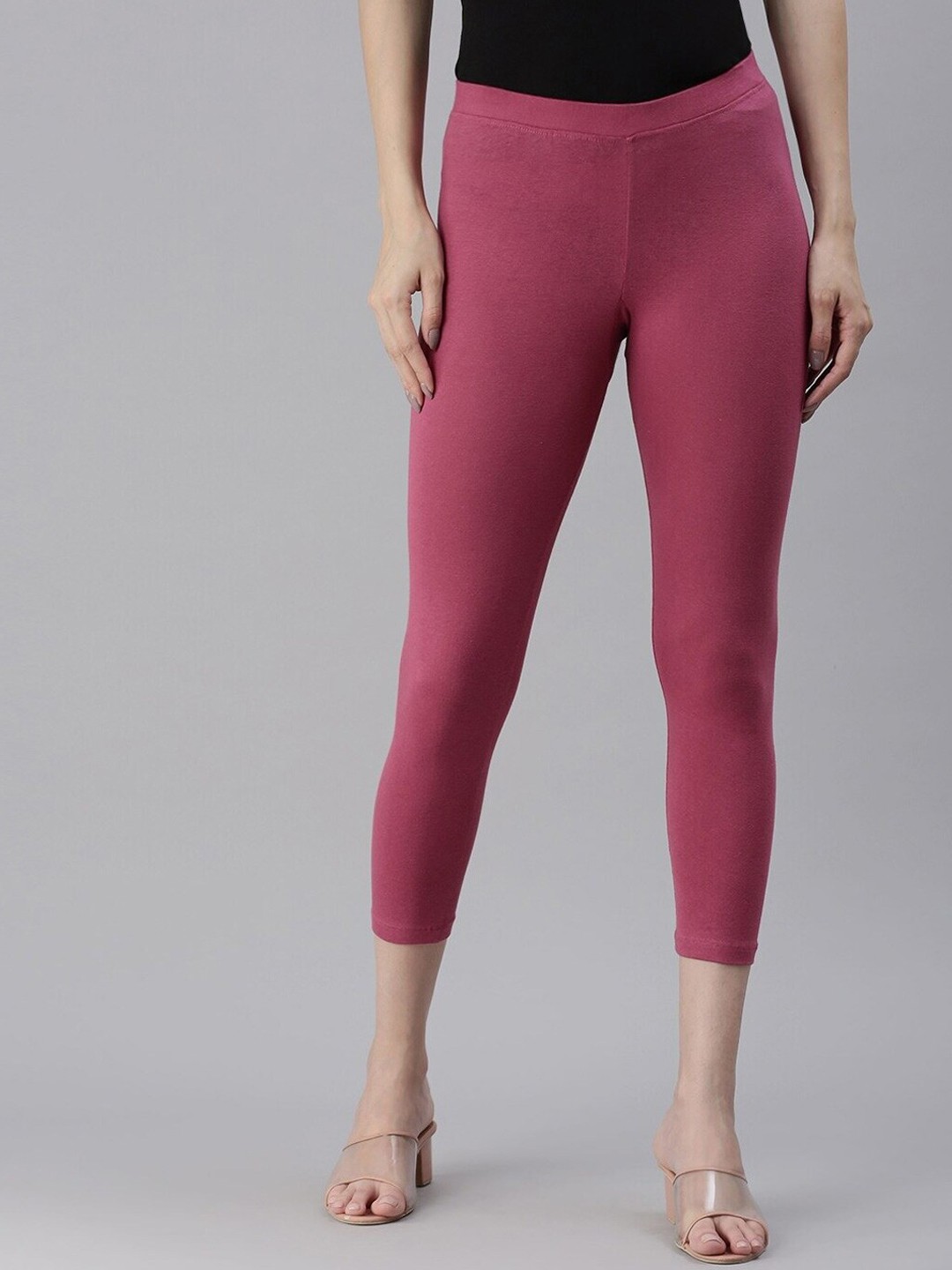

Kryptic Women Slim Fit Ankle Length Leggings, Purple