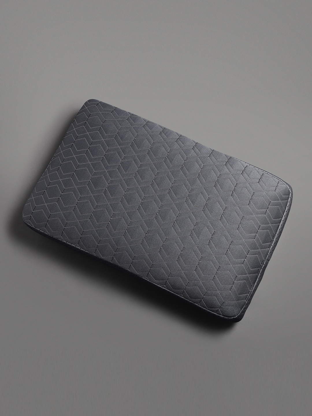 

LA VERNE Charcoal Grey Self-Design Memory Foam Cooling Gel Infused Breathable Sleep Pillow