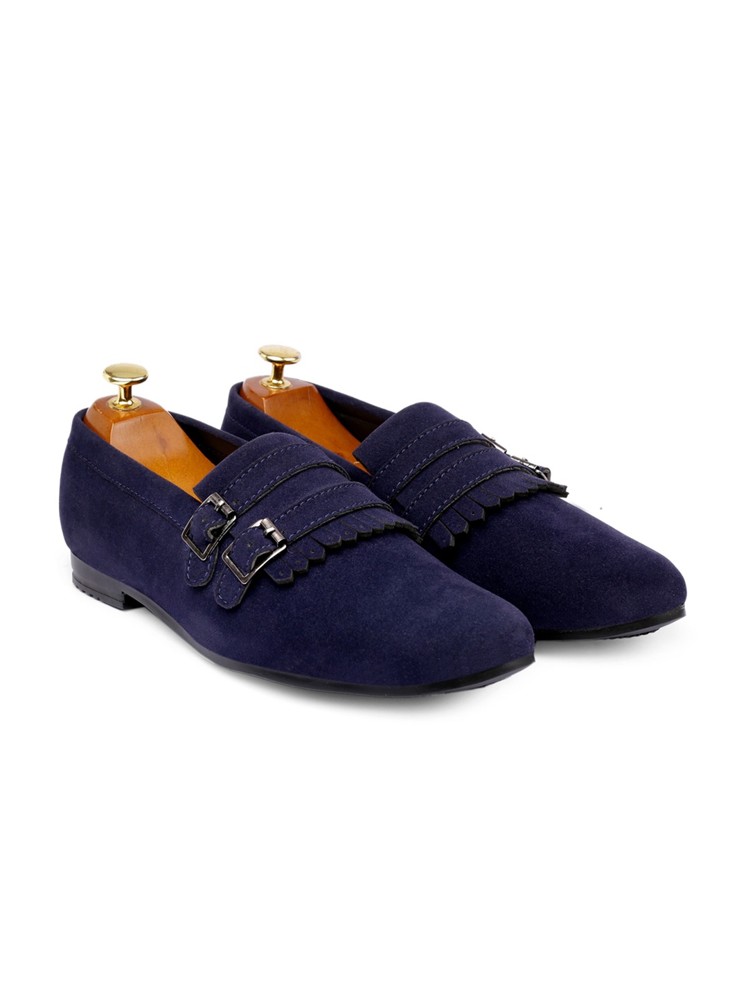 

Bxxy Men Double Monk Slip-On Shoes, Blue