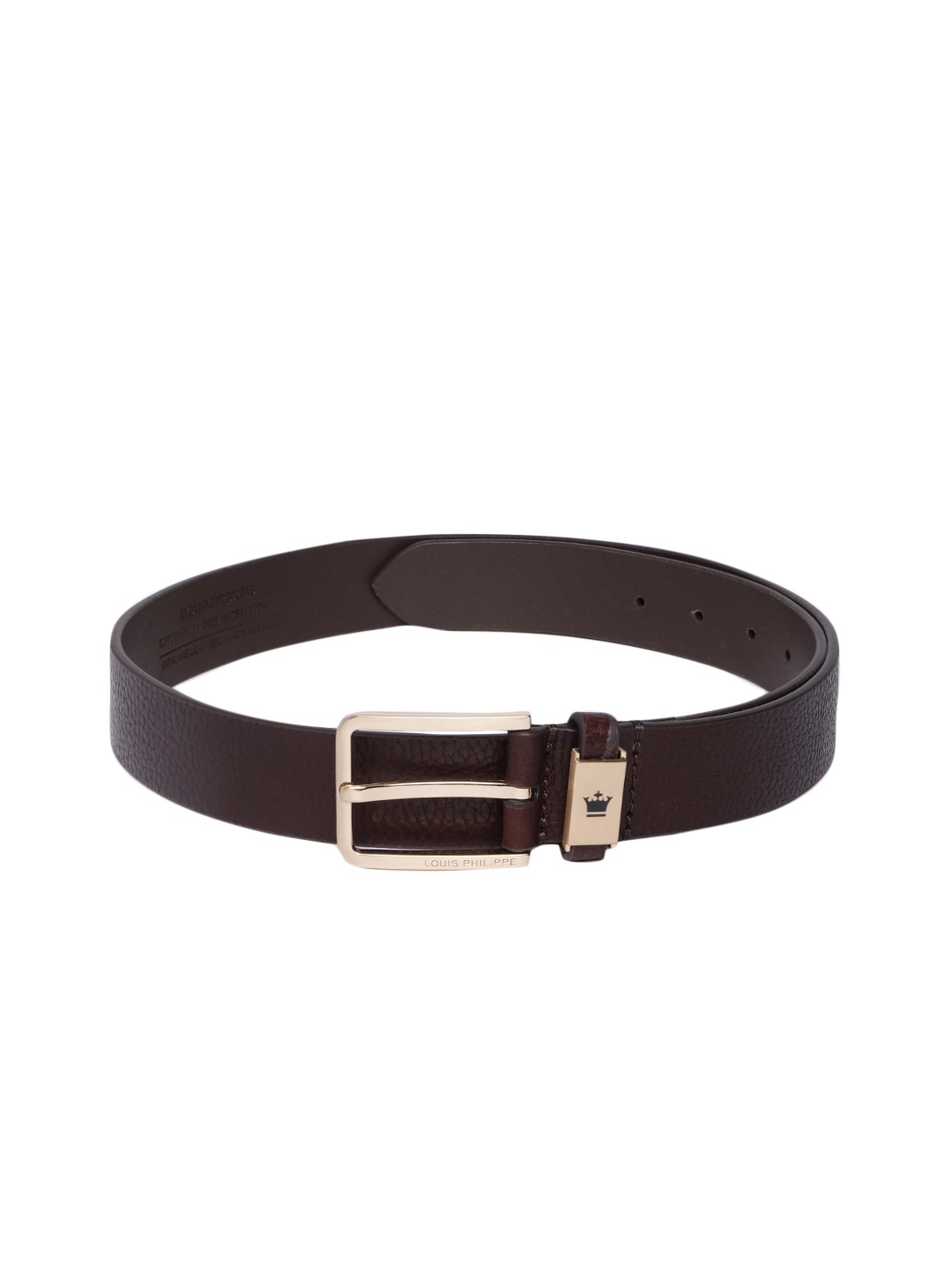 

Louis Philippe Sport Men Solid Leather Belt, Brown