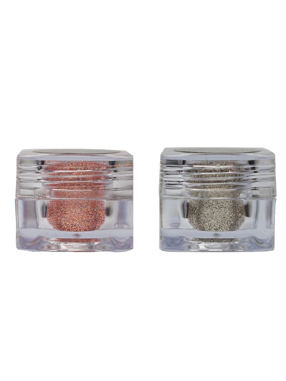 

Veoni BELLE Set of 2 HD Holographic Glitter Fade-Resistant Eye Shadow - 5 g each, Peach