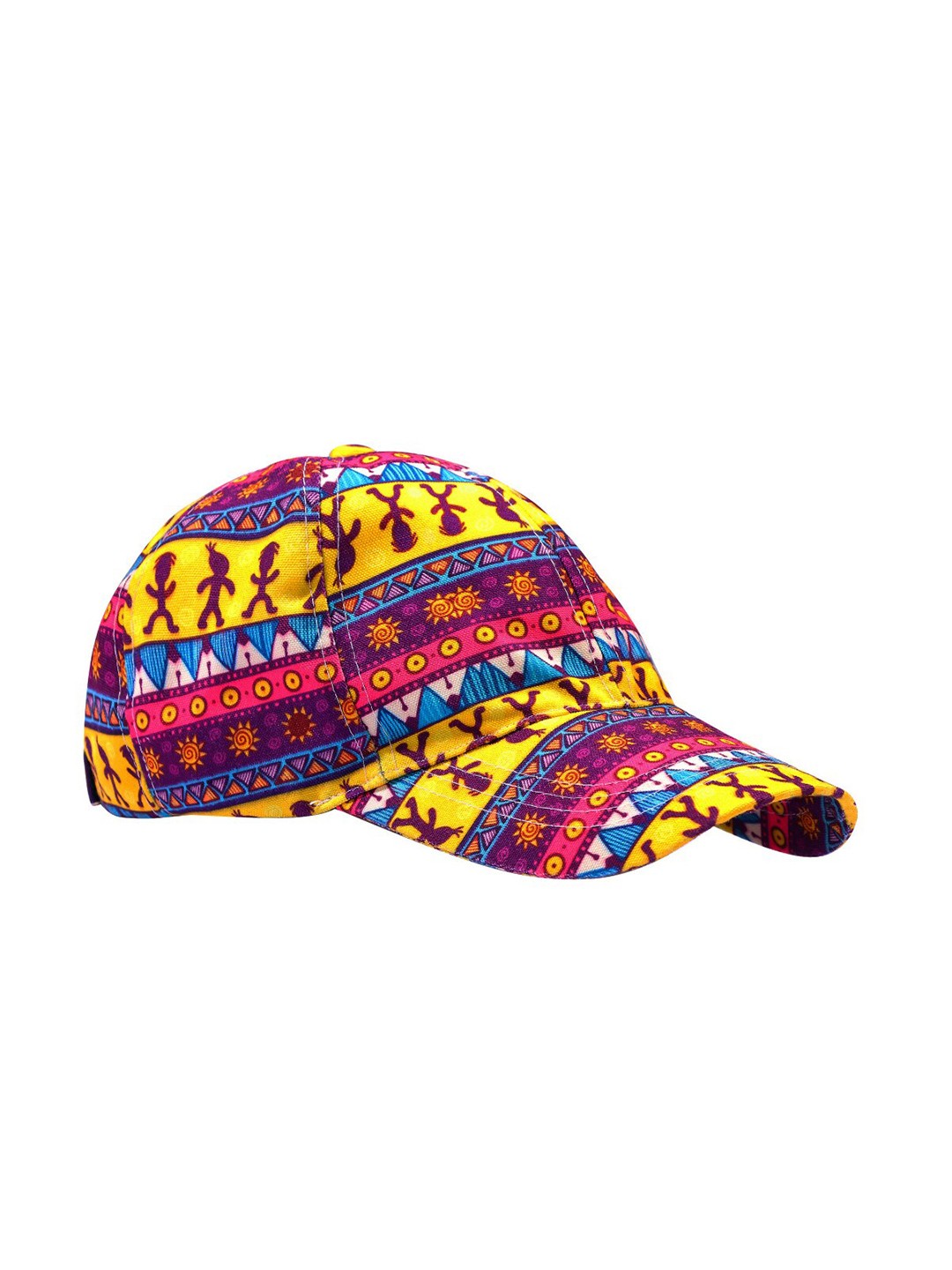 

Knotyy Blue Printed Snapback Cap, Red