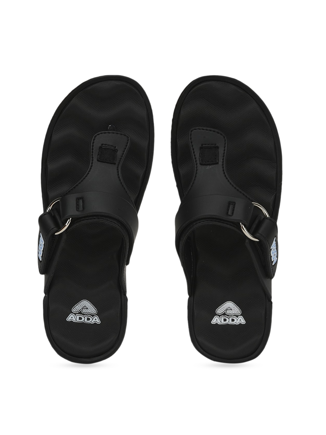 

Adda Open Toe Wedges With Buckles, Black