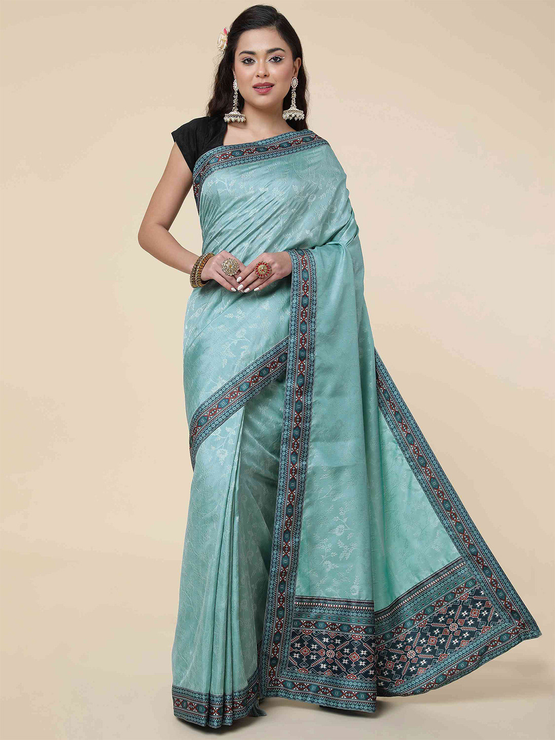 

elora Woven Design Zari Bhagalpuri Saree, Blue