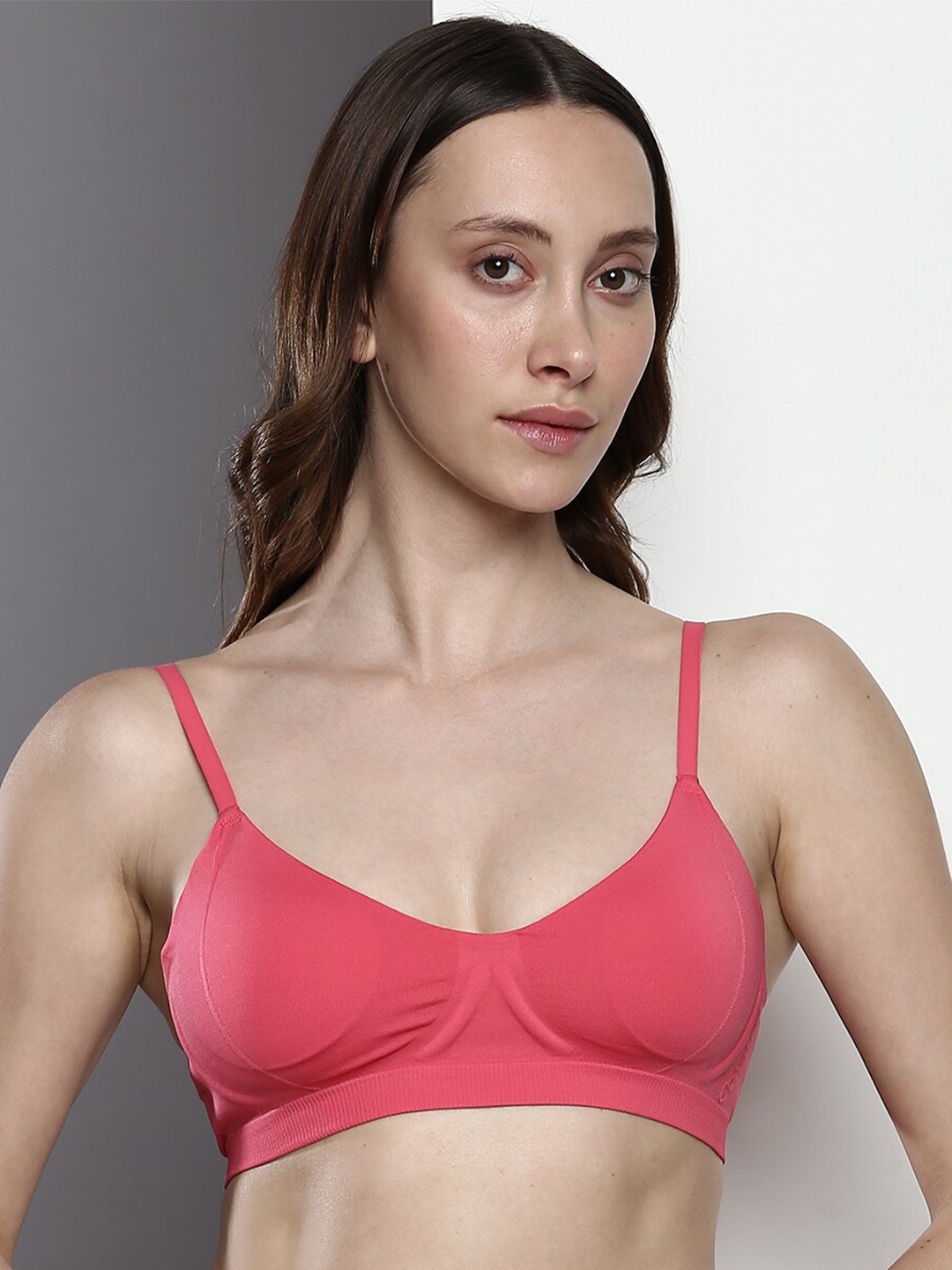 

Calvin Klein Underwear Full Coverage Lightly Padded All Day Comfort Bralette Bra, Pink