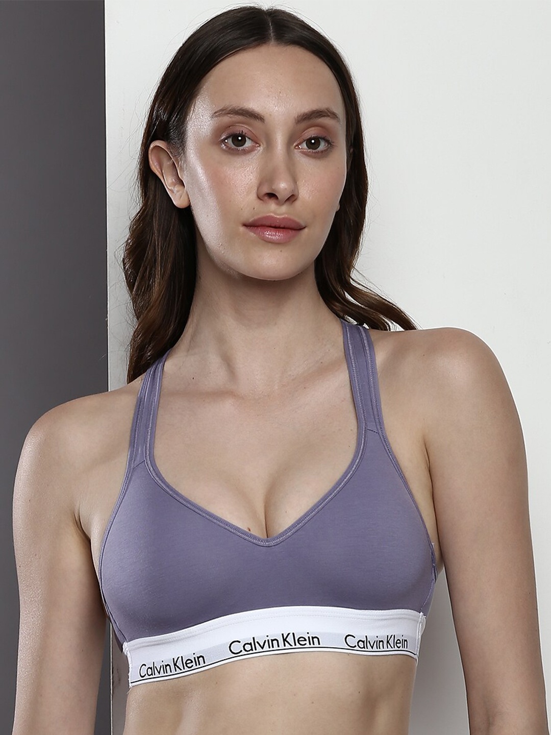 

Calvin Klein Underwear Lightly Padded All Day Comfort Bralette Bra, Purple
