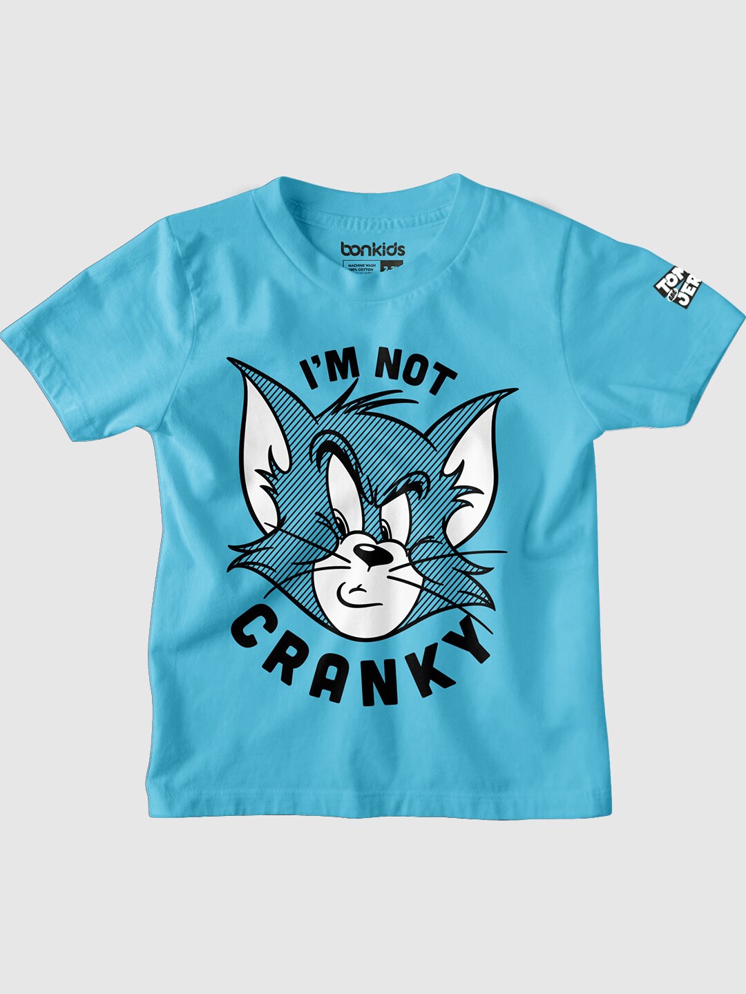 

BONKIDS Boys Tom & jerry Printed Cotton Casual T-Shirt, Blue