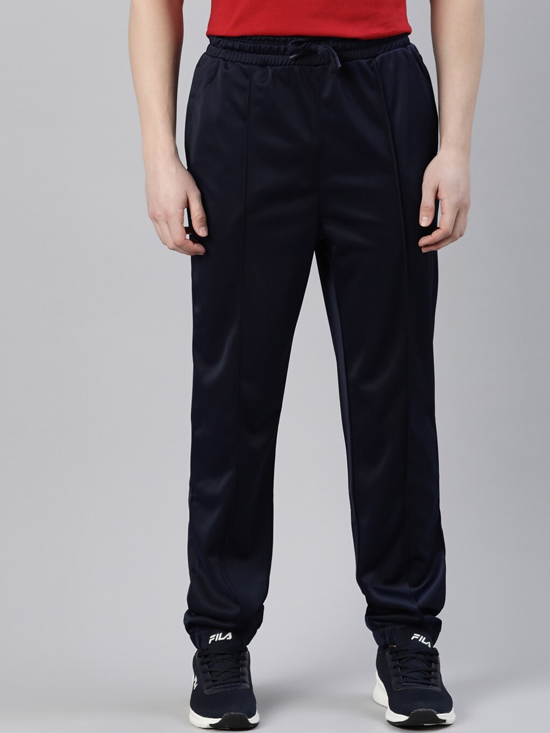 

FILA Men Regular Fit Mid-Rise Sports Joggers, Navy blue