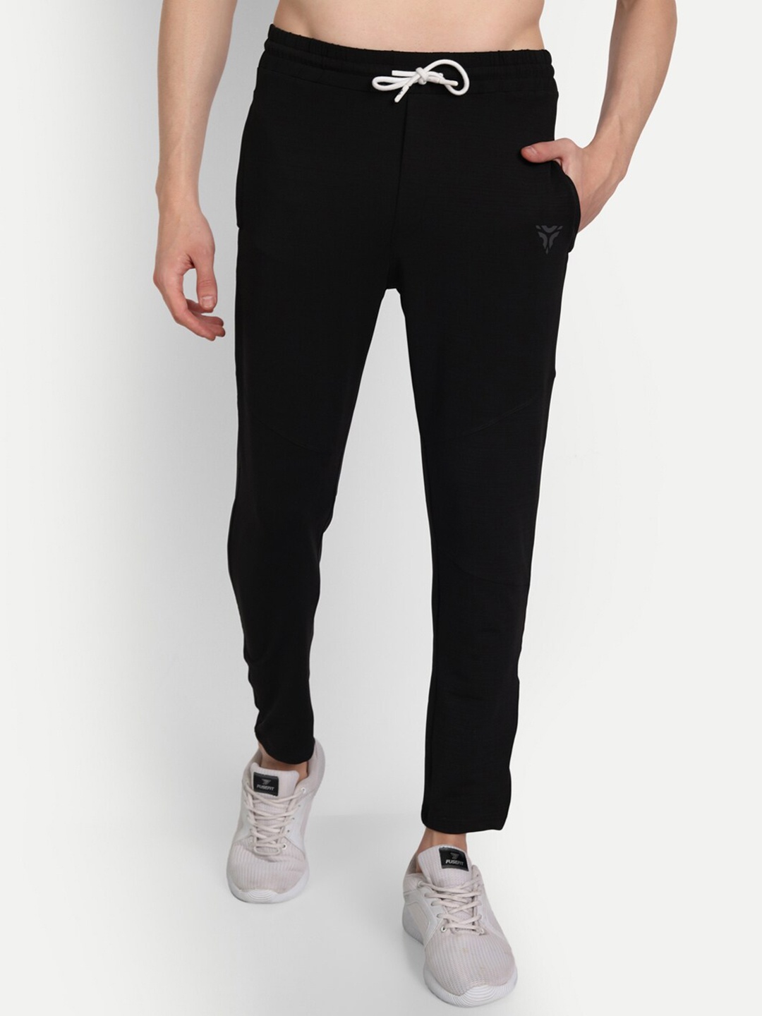 

deb Men Strive Mid Rise Track Pants With Alpha-Dry Technology, Black