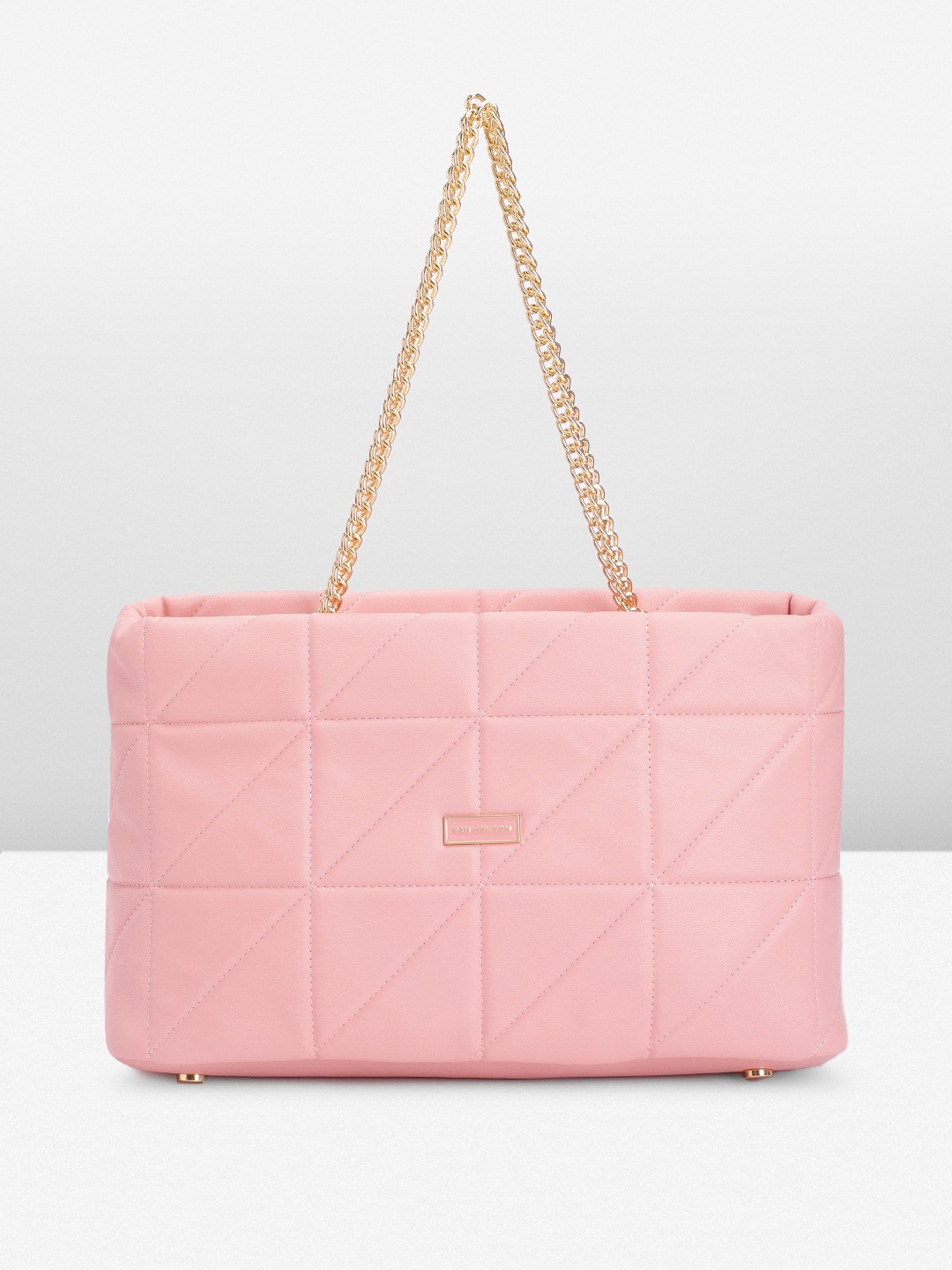 

Van Heusen Structured Shoulder Bag with Quilted Detail, Pink