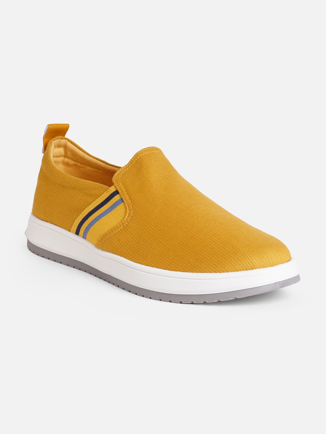 

ALDO Men Striped Slip-On Sneakers, Yellow