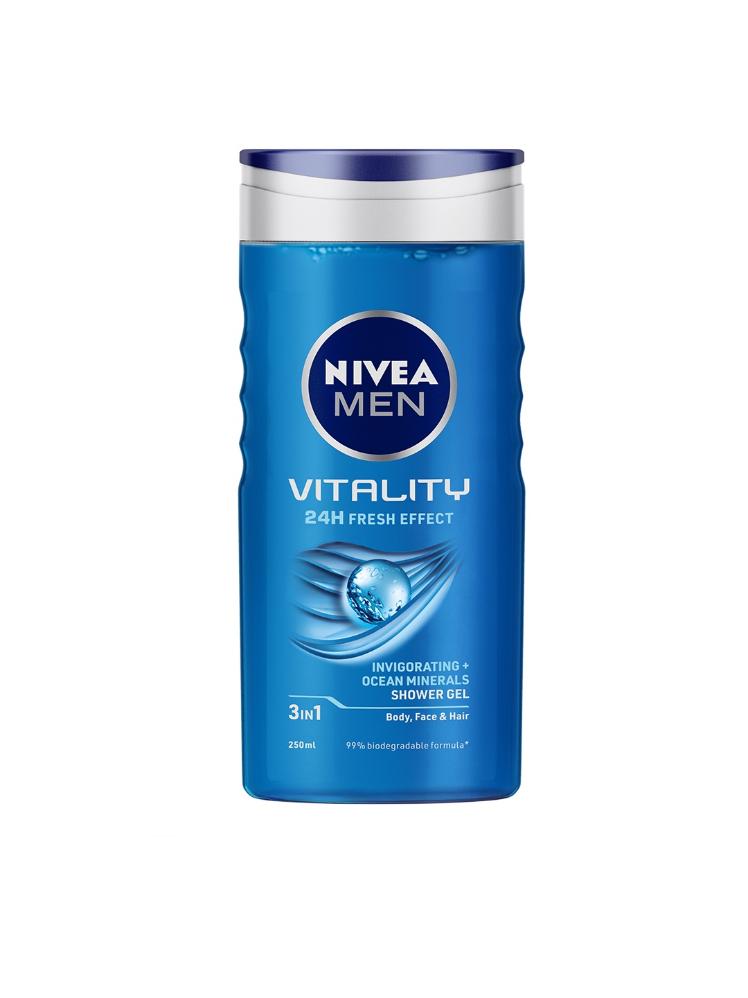 

Nivea Men Vitality Fresh 3-in-1 Shower Gel 250 ml, Blue