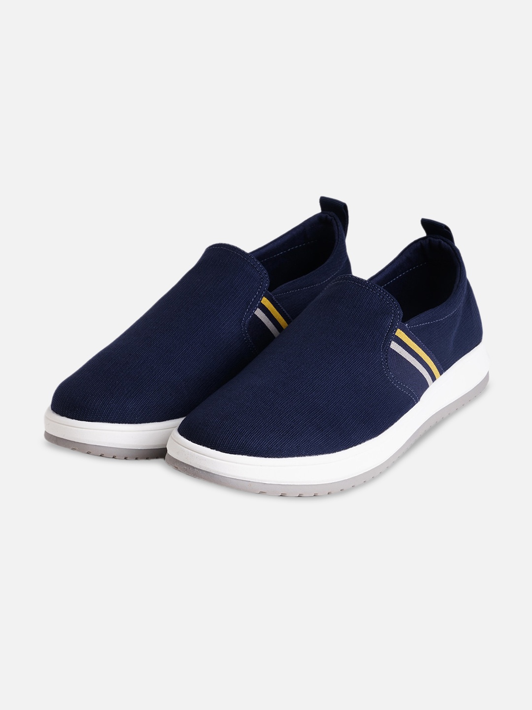 

ALDO Men Striped Slip-On Sneakers, Navy blue