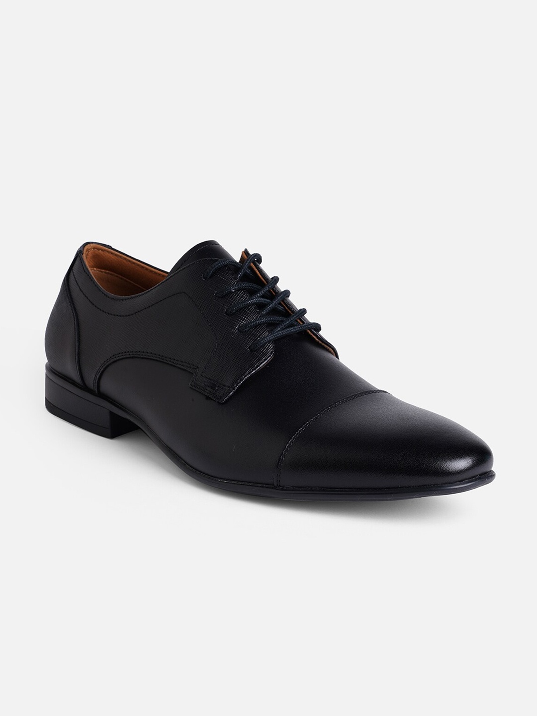 

ALDO Men Textured Leather Formal Derbys, Black