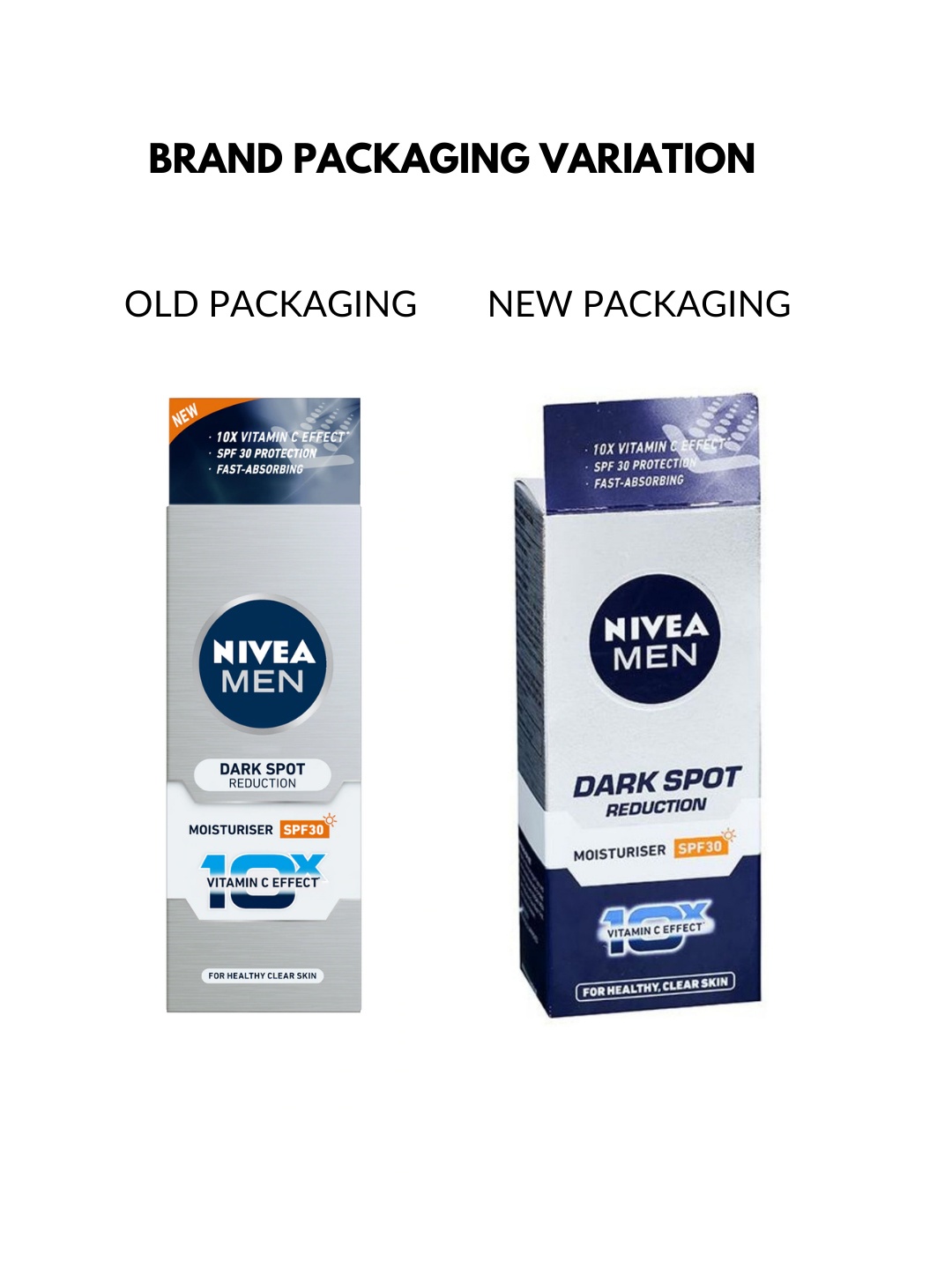 

Nivea Men Dark Spot Reduction SPF 30 10x Moisturiser 50 gm, Metallic