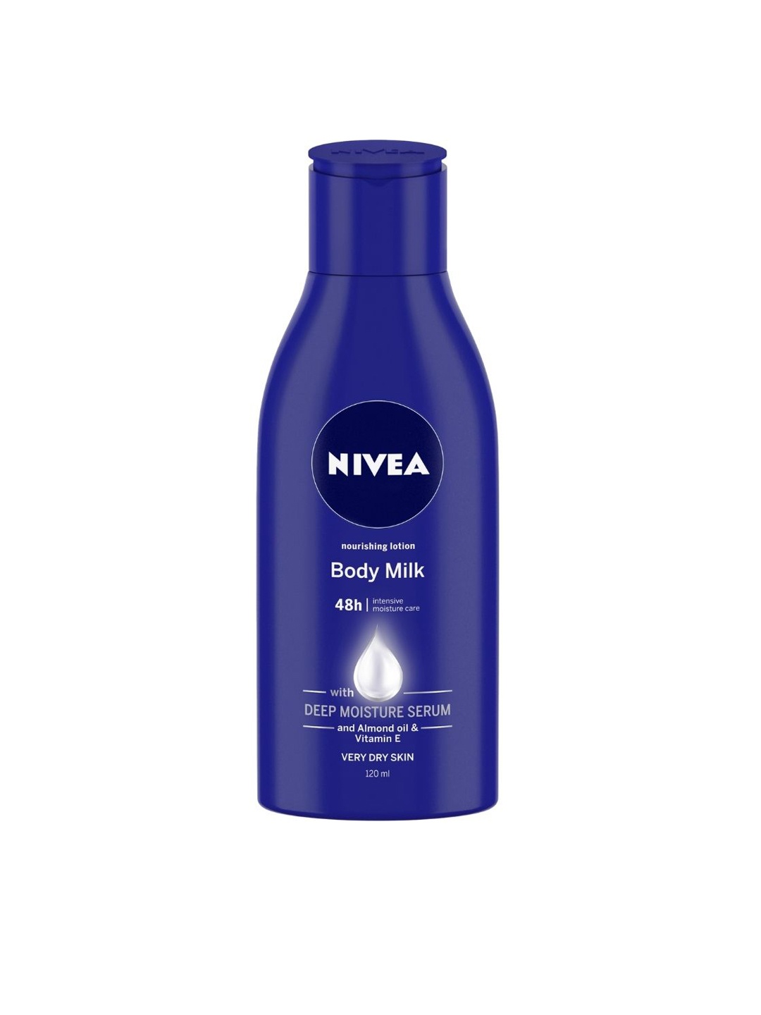 

Nivea Unisex Almond Oil Very Dry Skin Nourishing Body Milk 120 ml, Blue
