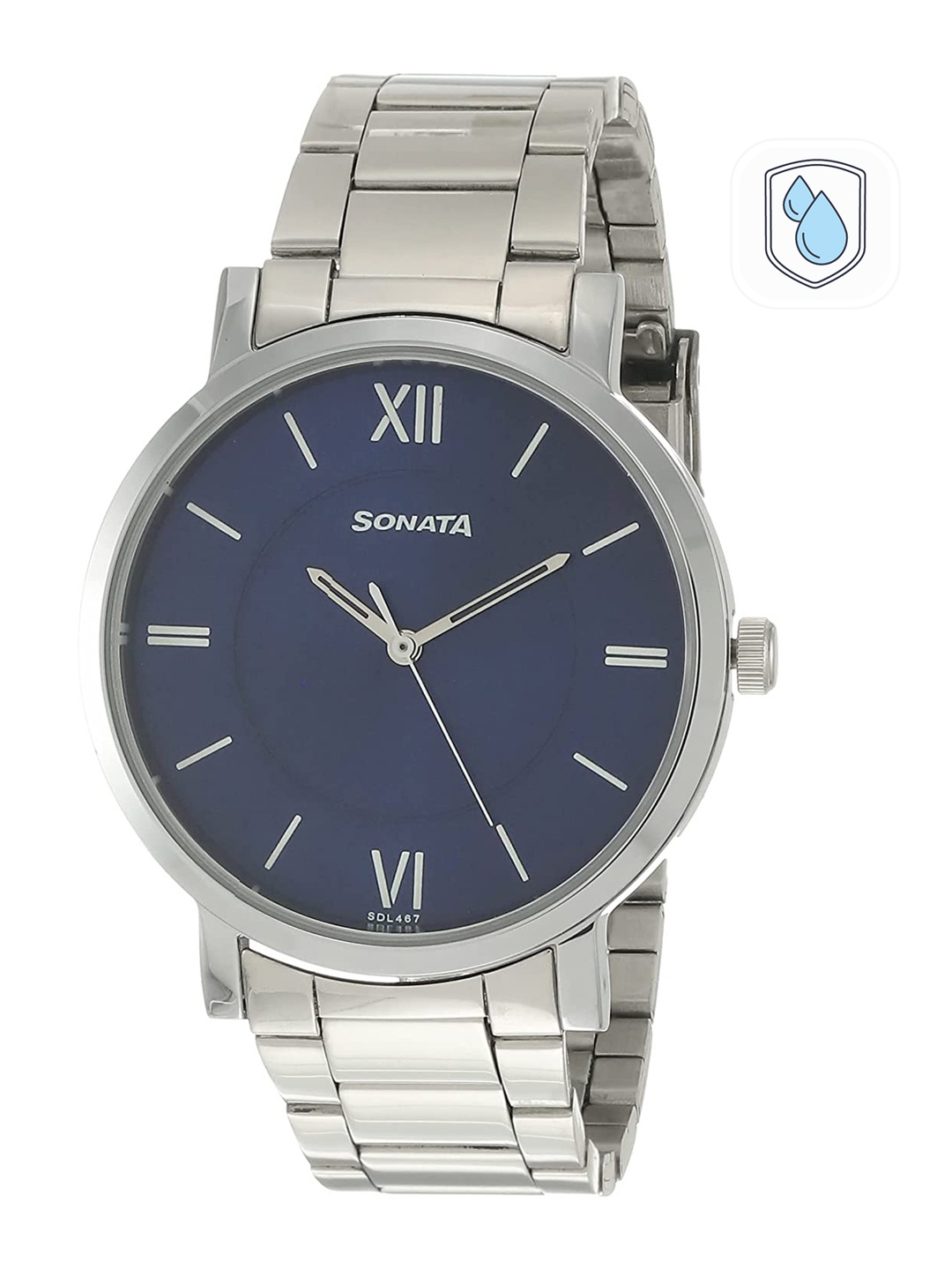 

Sonata Men Dial & Bracelet Style Straps Analogue Watch 7142SM01, Blue