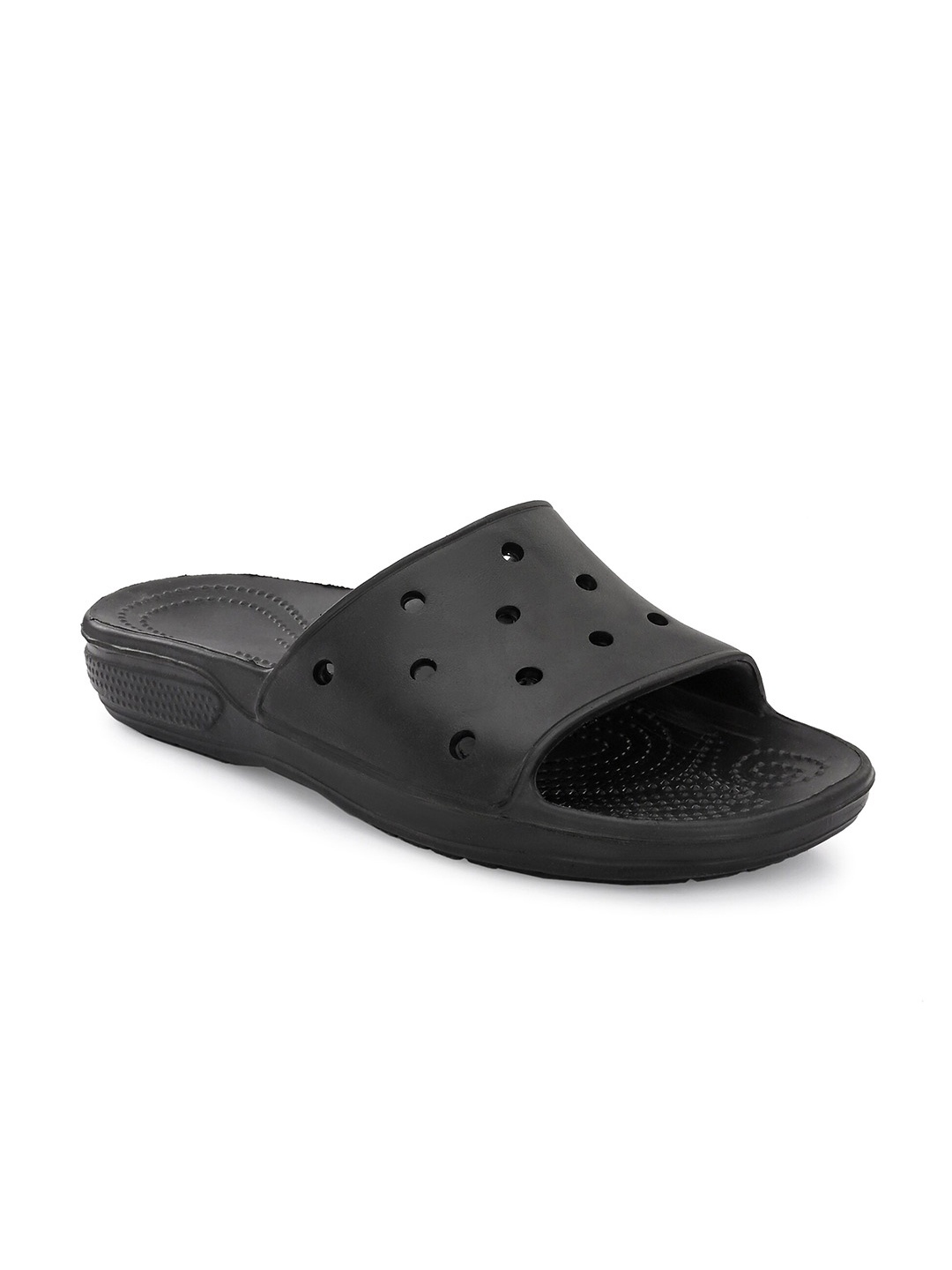 

HRX by Hrithik Roshan Men Black Solid Rubber Sliders