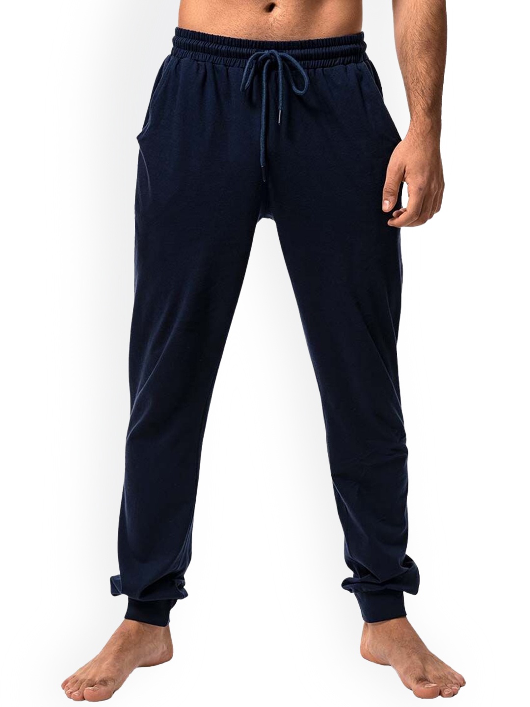 

Baller Athletik Lounge Life Men Mid-Rise Skin-friendly Cotton Lounge Joggers, Navy blue