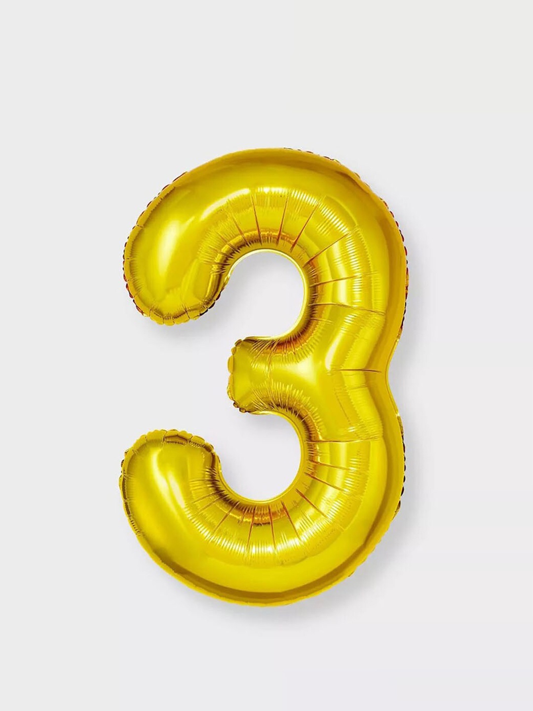 

Art Street Grey 3 Number Foil Helium Balloon, Yellow