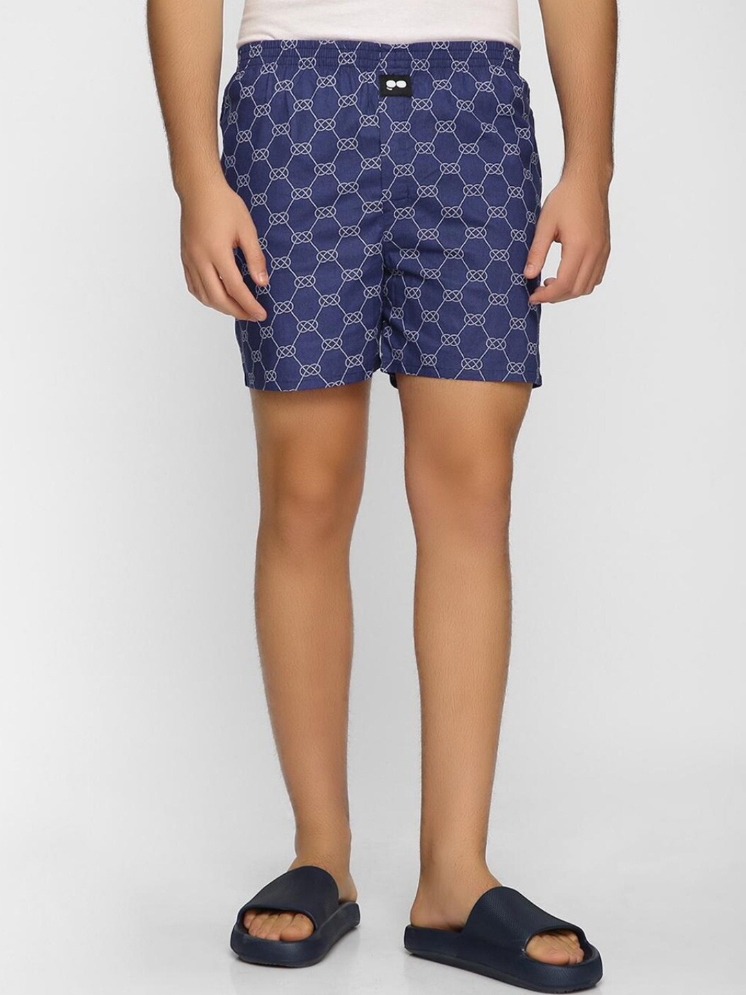 

Bewakoof Men Blue All Over Printed Boxers