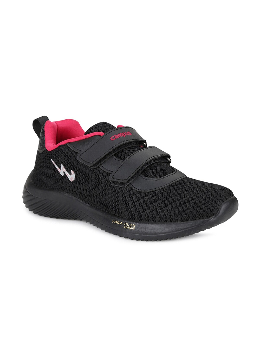 

Campus Women LISA Pillofoam Mesh Non-Marking Running Shoes, Black