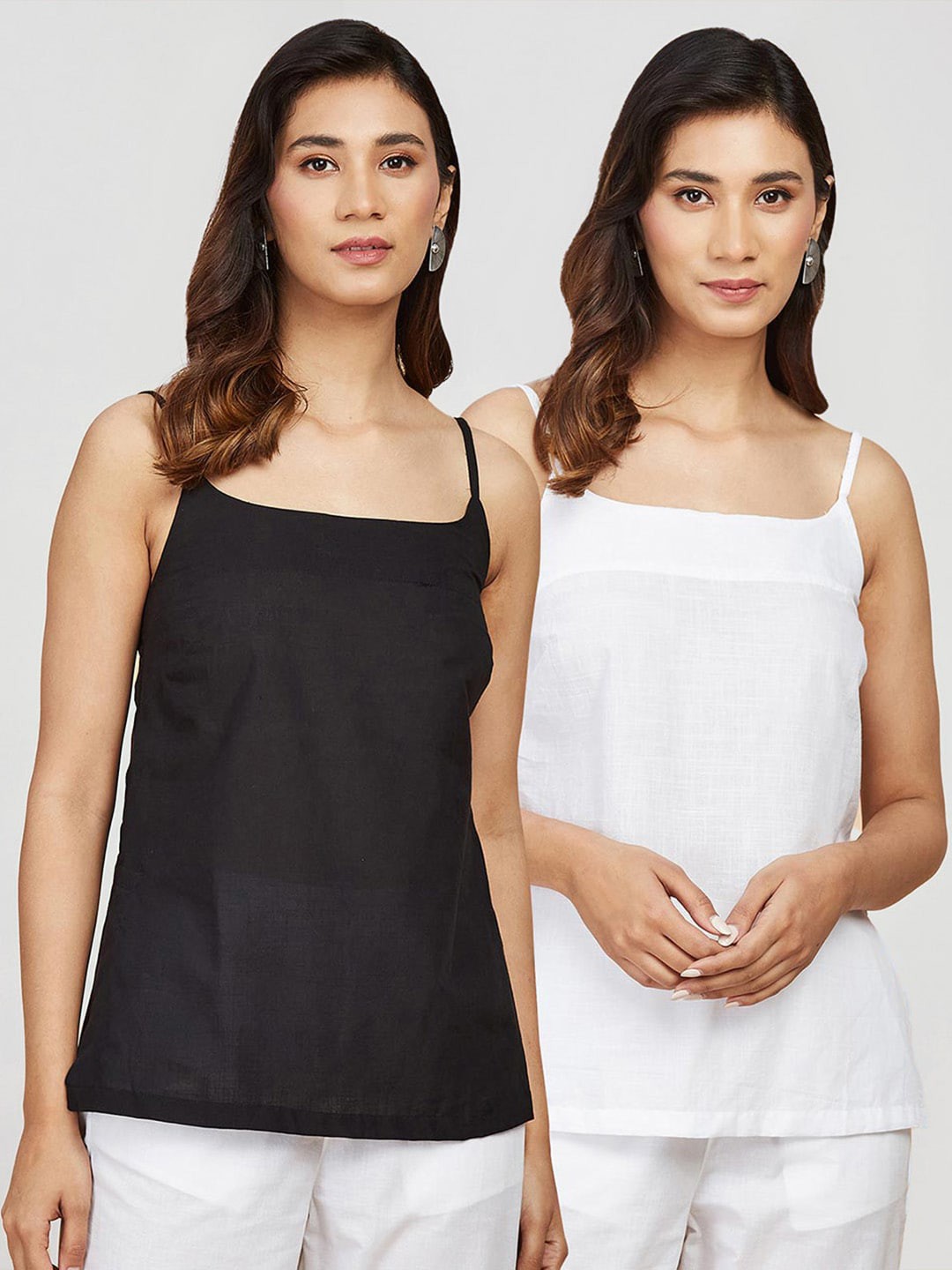 

Fabindia Pack of 2 Cotton Slips, White