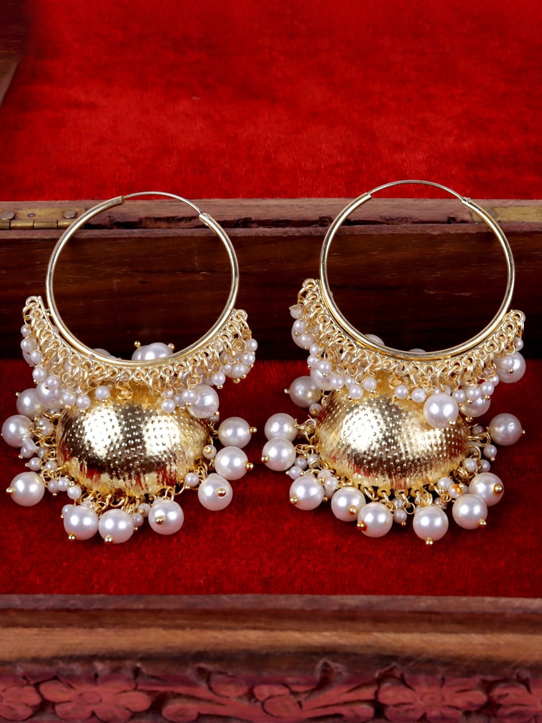 

VAGHBHATT Gold-Plated Classic Jhumkas Earrings