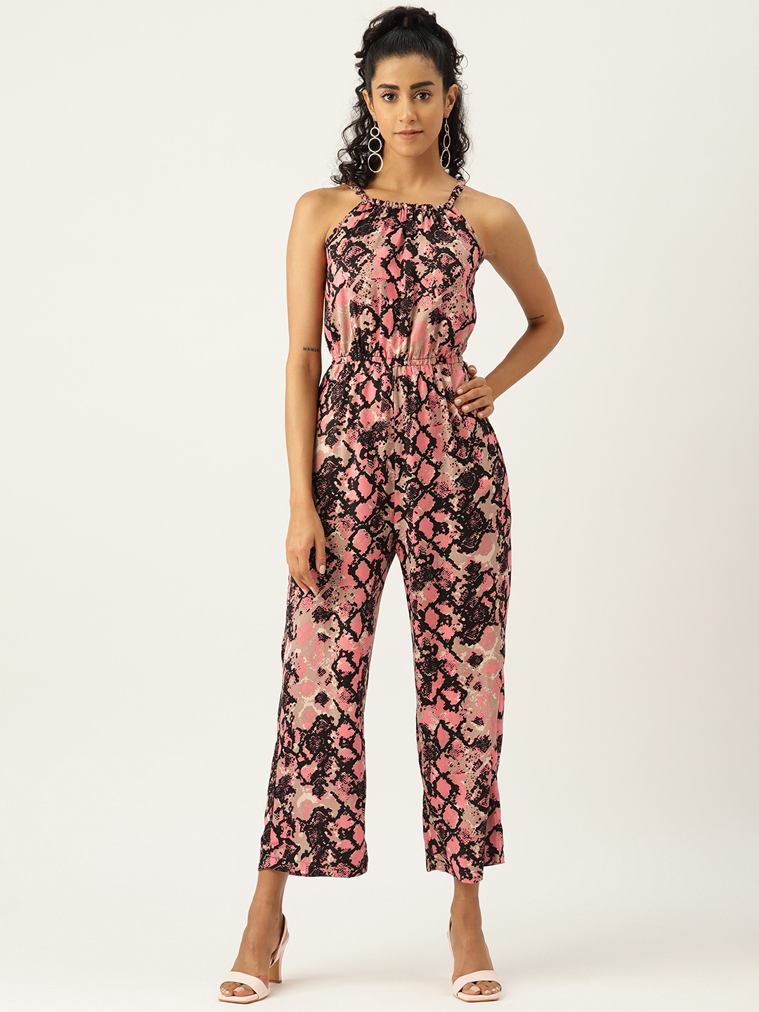 

Sleek Italia Pink Basic Jumpsuit