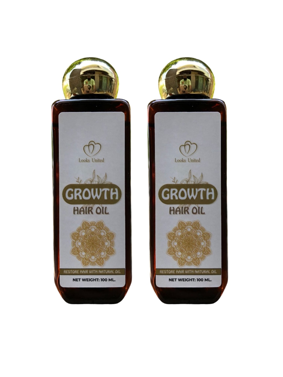 

Looks United Set Of 2 Bhringraj Amla & Onion Oil Growth Hair Oils-100ml Each, Na