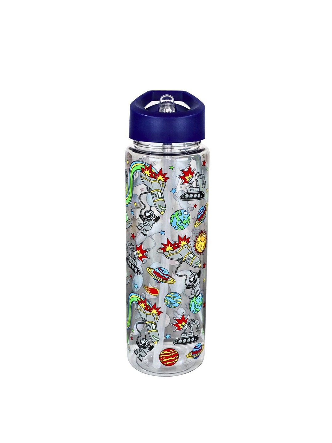 

Smily Kiddos Air-Tight & Microwave SafeTritan Sipper Water Bottle 750 ml, Blue