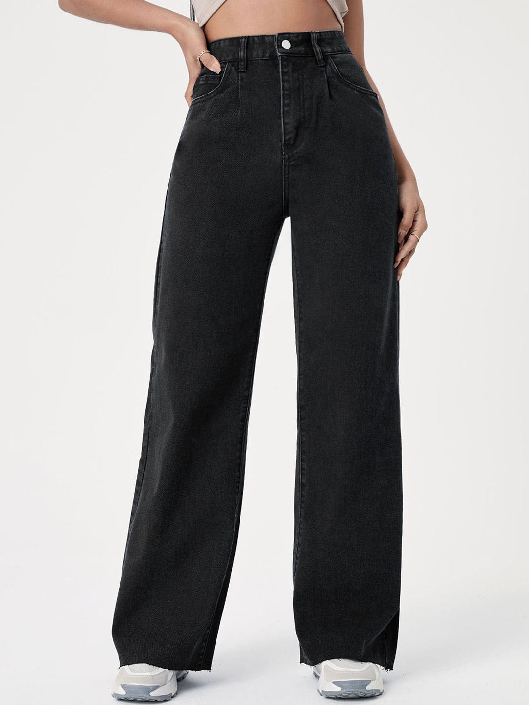 

LEE TEX Women Jean Flared High-Rise Stretchable Jeans, Black