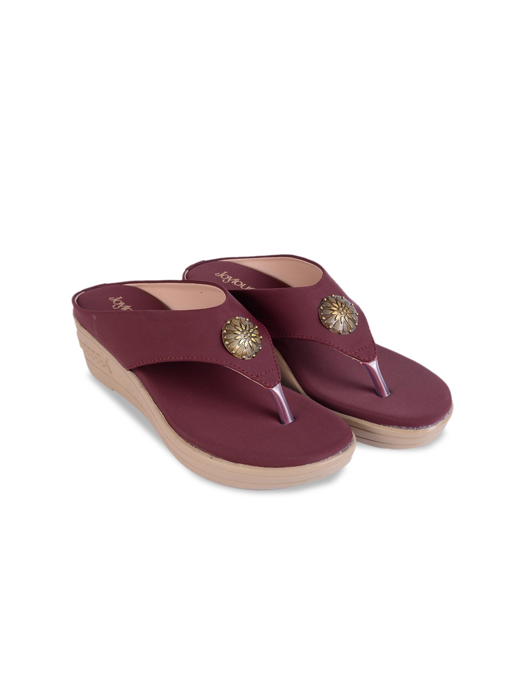 

Joytouch Embellished Wedge Heels, Maroon